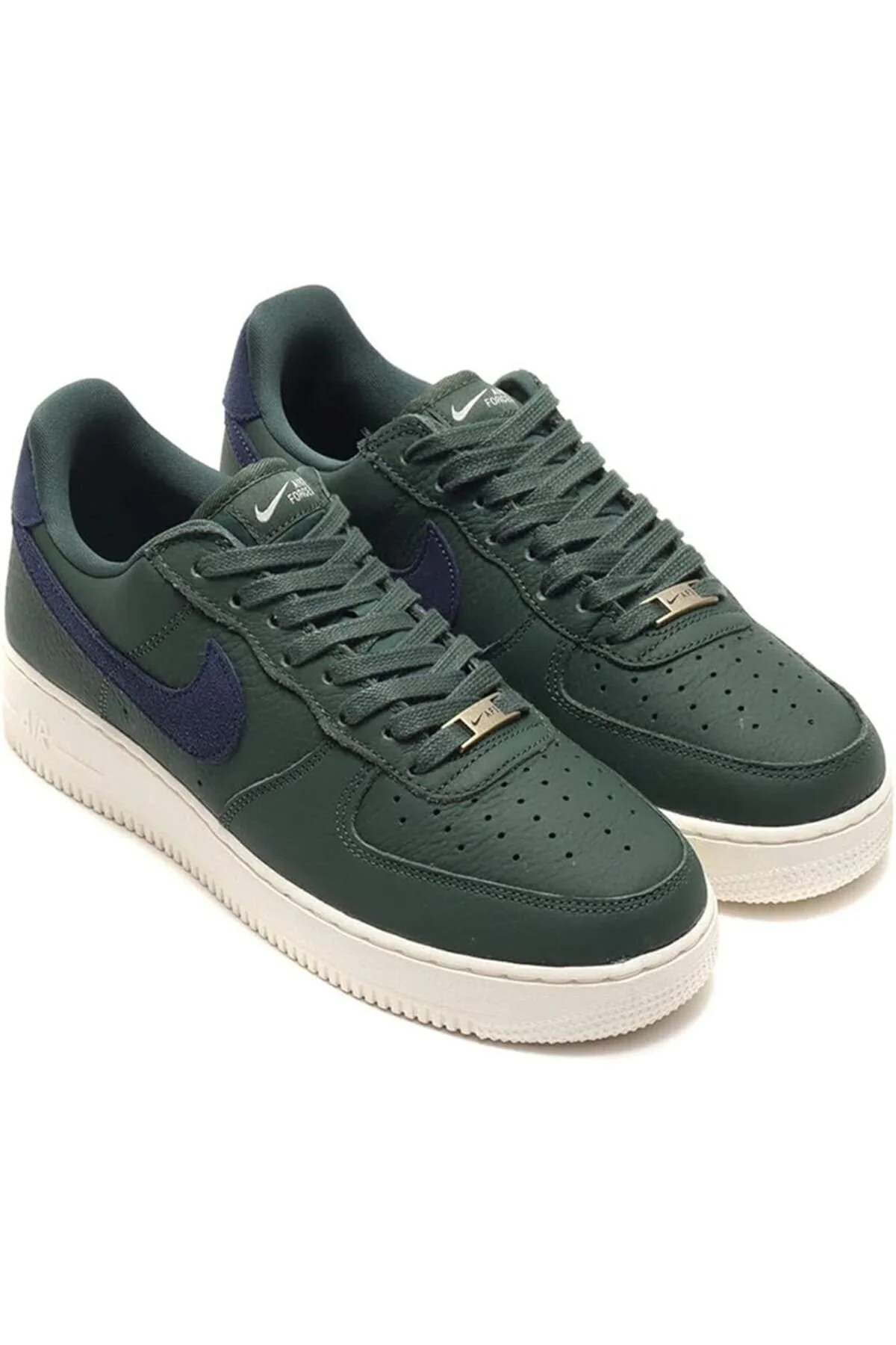 اسنیکر مردانه و زنانه AIR FORCE 1'07 CRAFT CV1755 300 JADE MIDNIGHT NAVY TOP SNEAKERS NEW نایک Nike