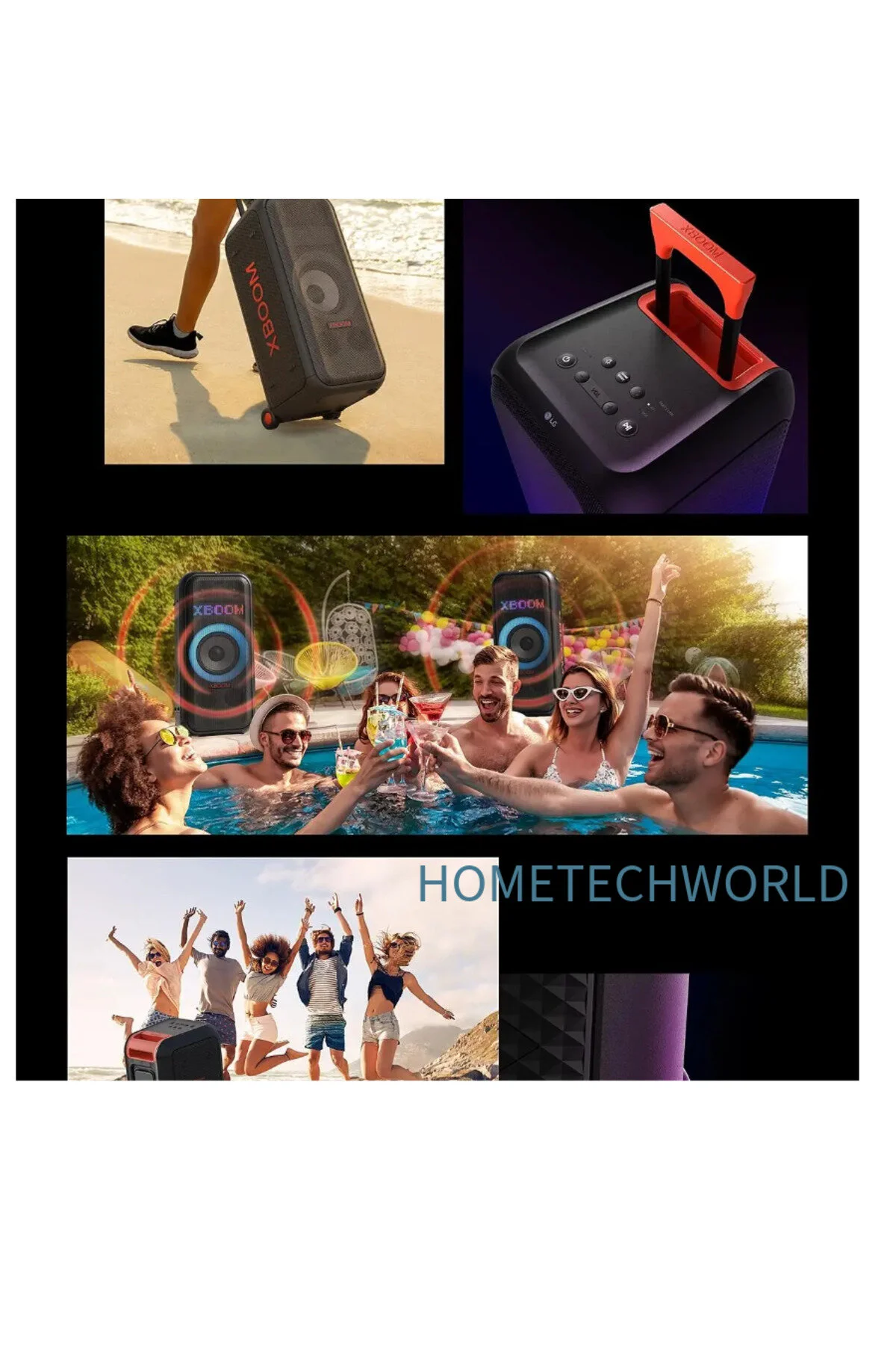 بلندگوی بلوتوث بلندگو مهمانی 250W وقتی سرگرمی به اوج HOMETECHWORLD می رسد LG