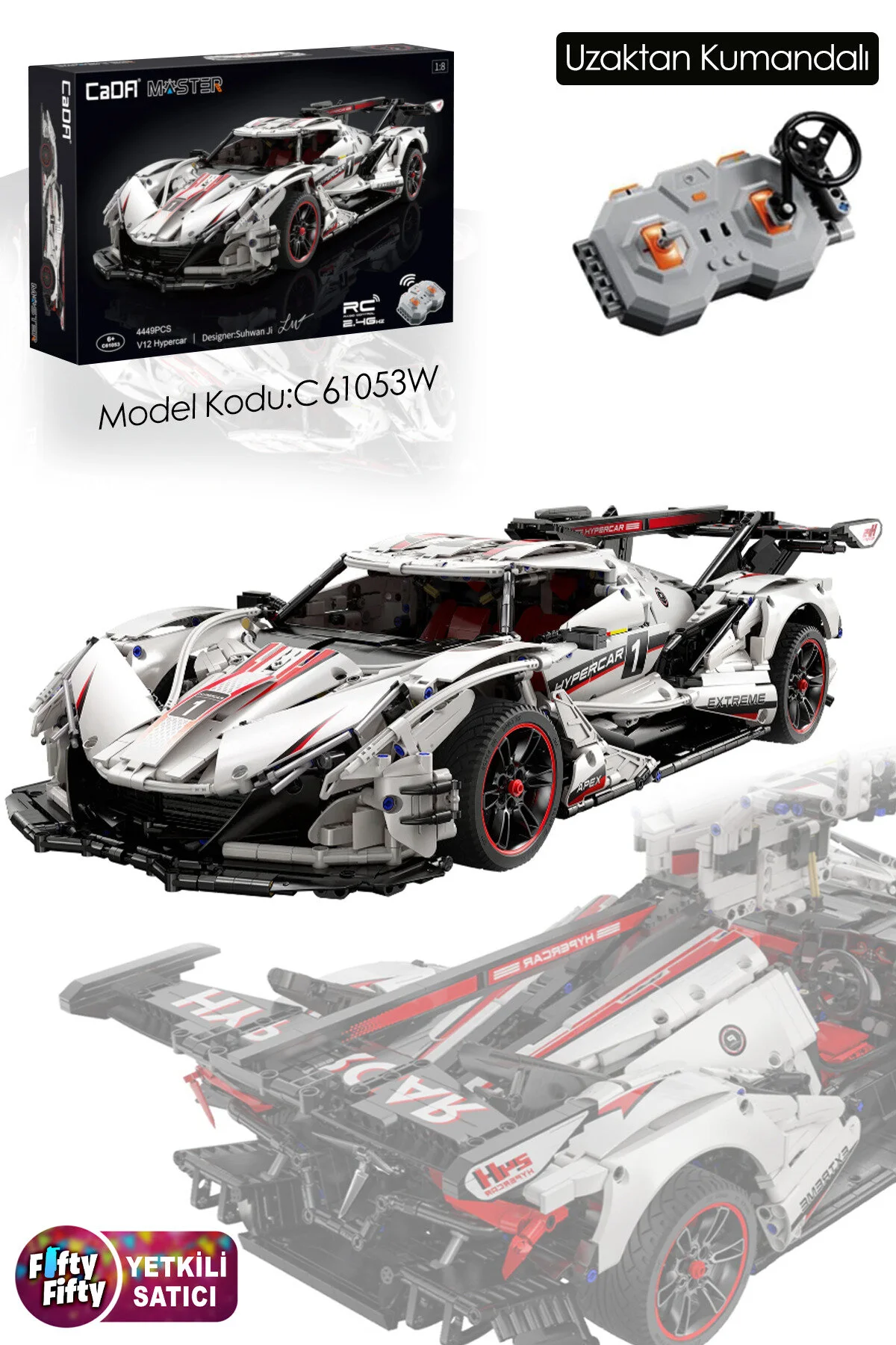 لگو و اسباب بازی های ساخت محور مجموعه ساز حرفه ای CADA V12 HYPERCAR C61053W 4449 PIECES از ترکیه Vagonlife