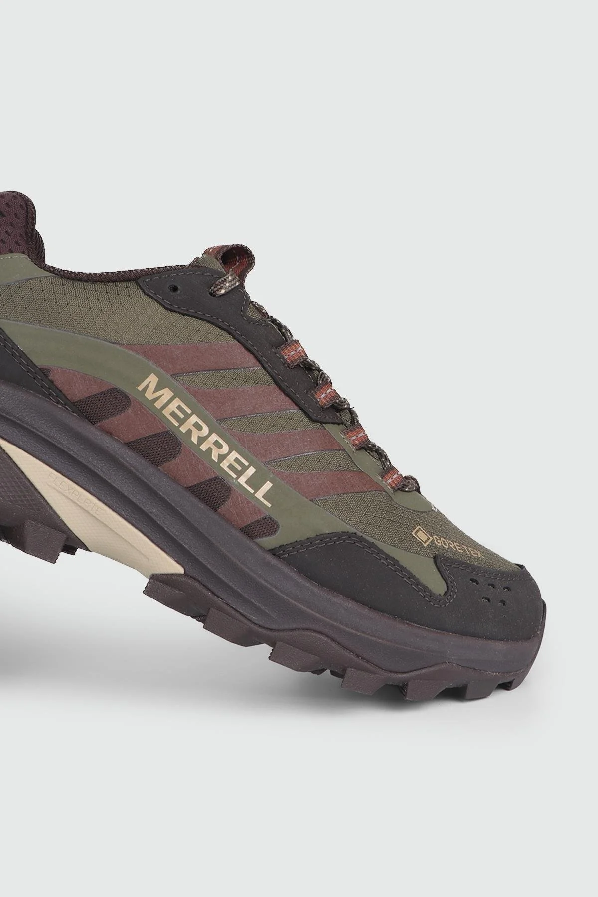 کفش مردانه Gtx در فضای باز خاکی سبز مرل Merrell