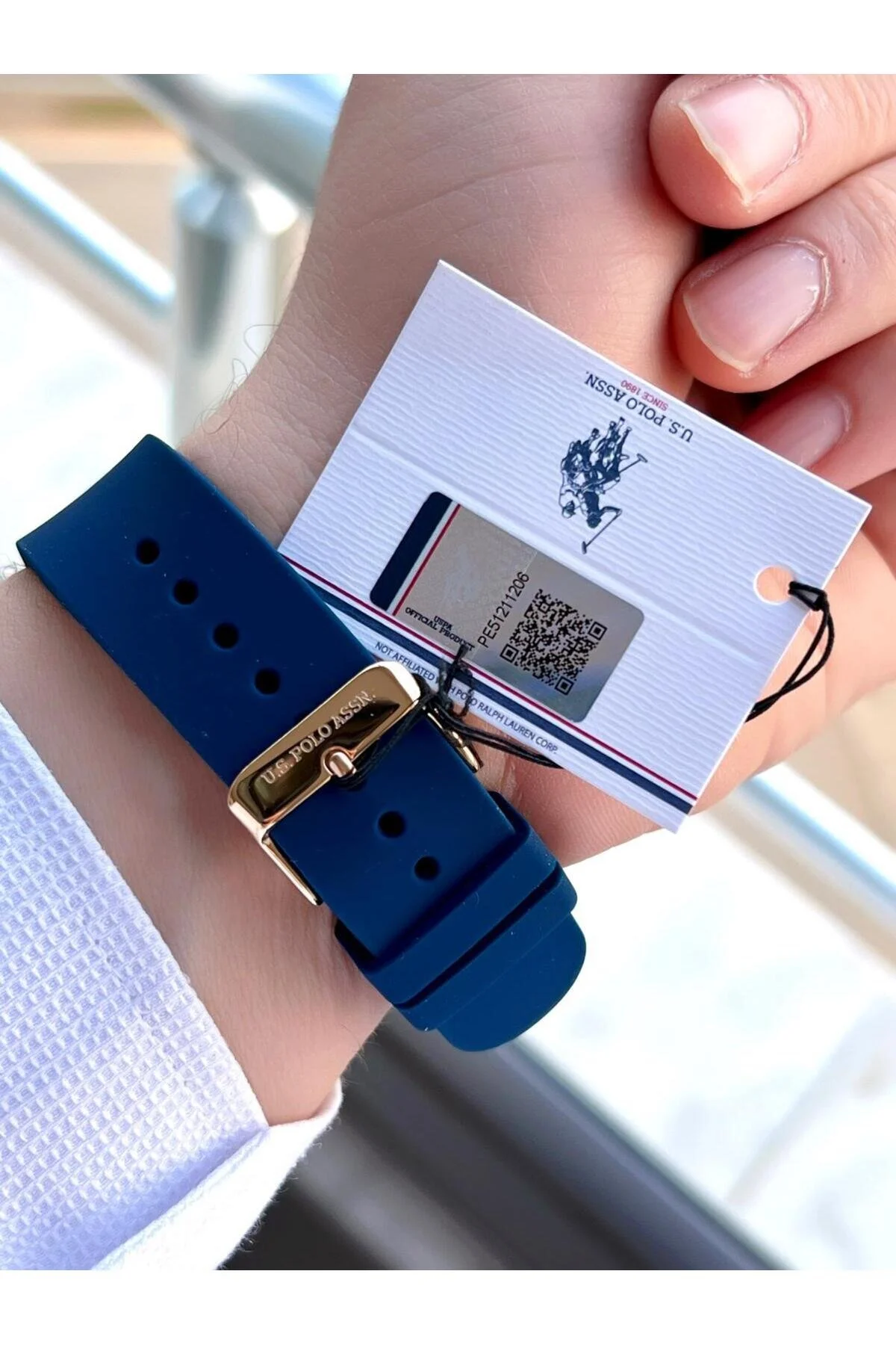 ساعت U.S.POLO ASSN SILICON CORD 3 ATM مقاوم در برابر آب ساعتهای مردان U.SPA.1110.E04 یو اس پولو اورجینال U.S. Polo Assn.
