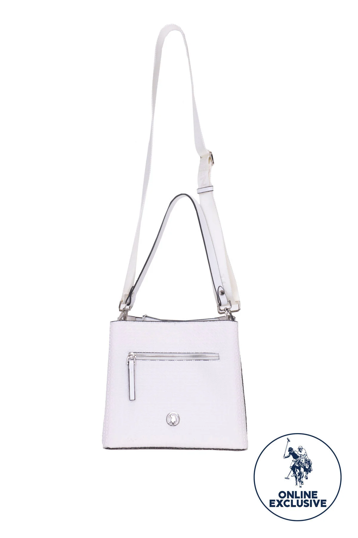 کیف شانه ای سفید زنانه یو اس پولو US Polo برند ترکیه U.S. Polo Assn.