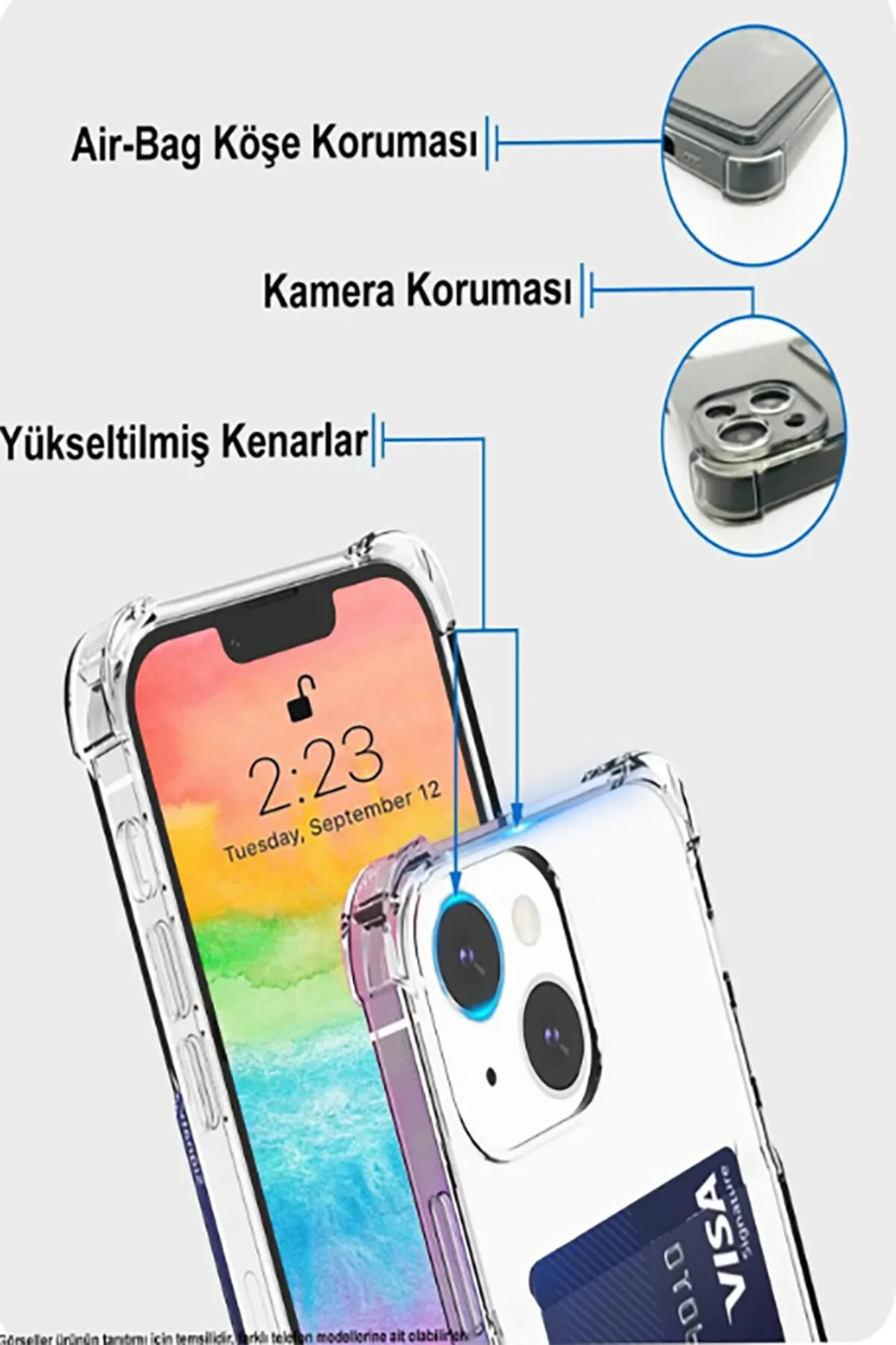 کاور و قاب نگهدارنده کارت ضد ضربه ممتاز با دوربین سازگار XIAOMI REDMI NOTE 13 PRO 4G MustCase