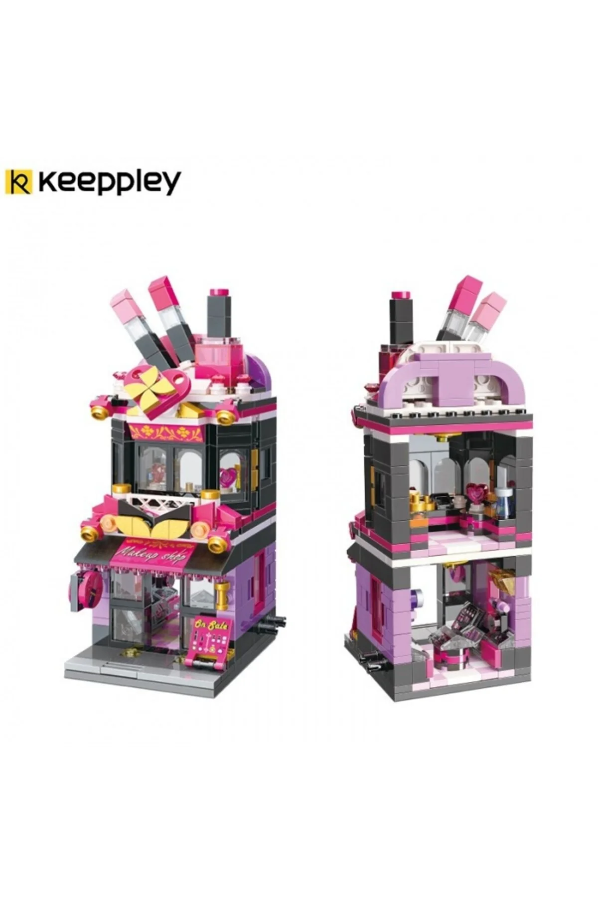 لگو و اسباب بازی های ساخت محور KEEPPLEY BY QMAN C0103 CITY TRENDY COSMETICS PARFUMERIE از ترکیه Vagonlife