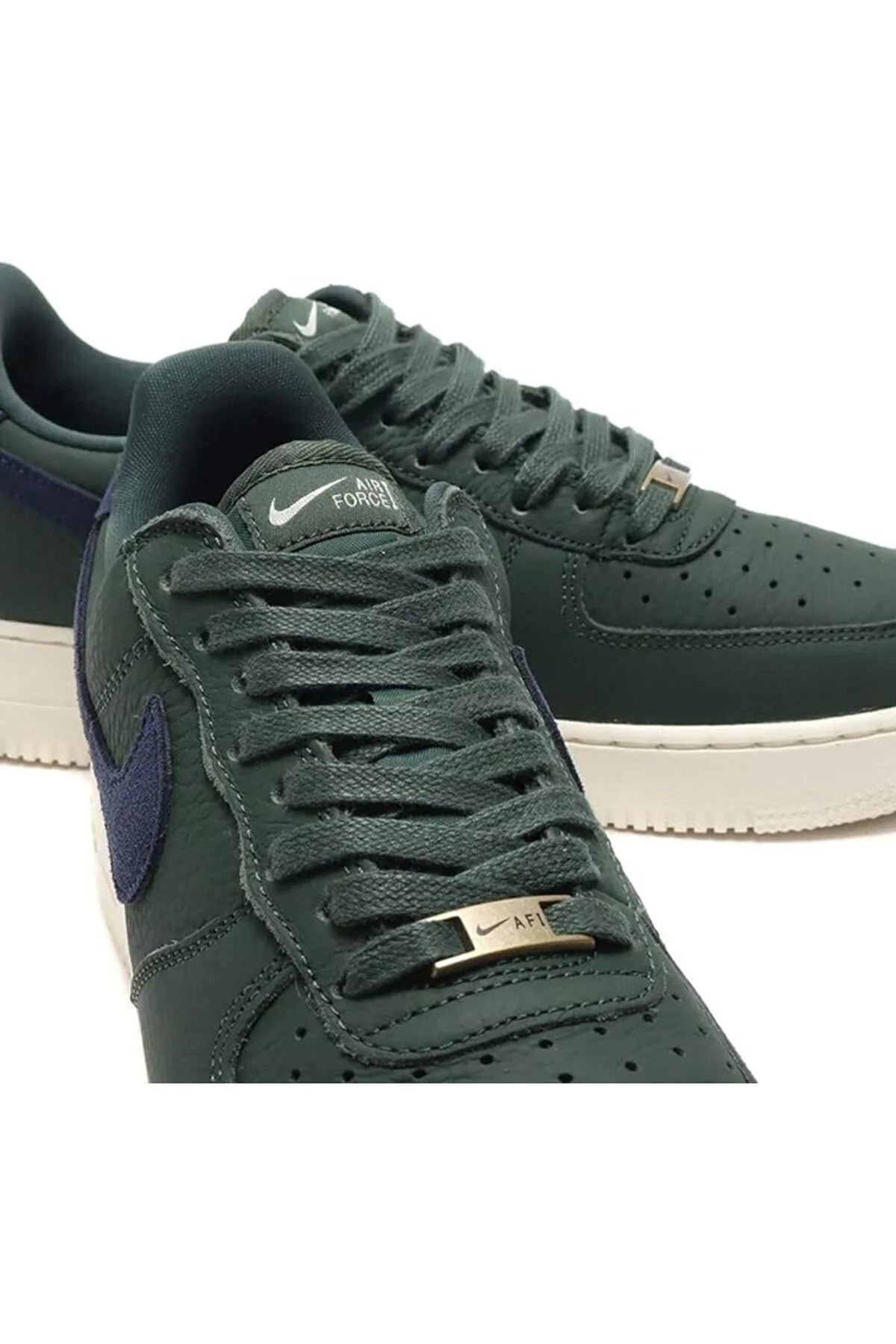 اسنیکر مردانه و زنانه AIR FORCE 1'07 CRAFT CV1755 300 JADE MIDNIGHT NAVY TOP SNEAKERS NEW نایک Nike