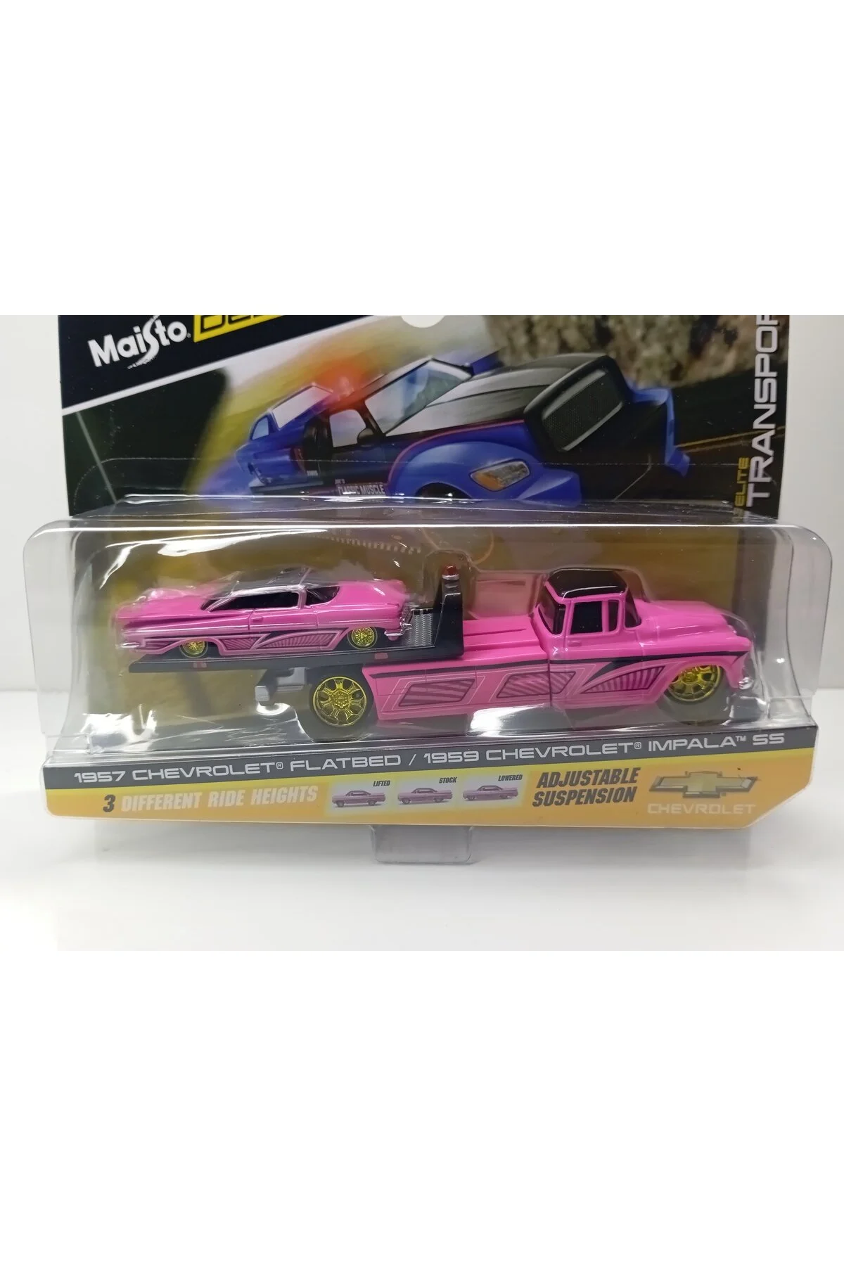 مدل خودرو DIANOMI MAISTO 1:64 مقیاس 1957 شورولت FLATBED 1959 ایمپالا Maisto