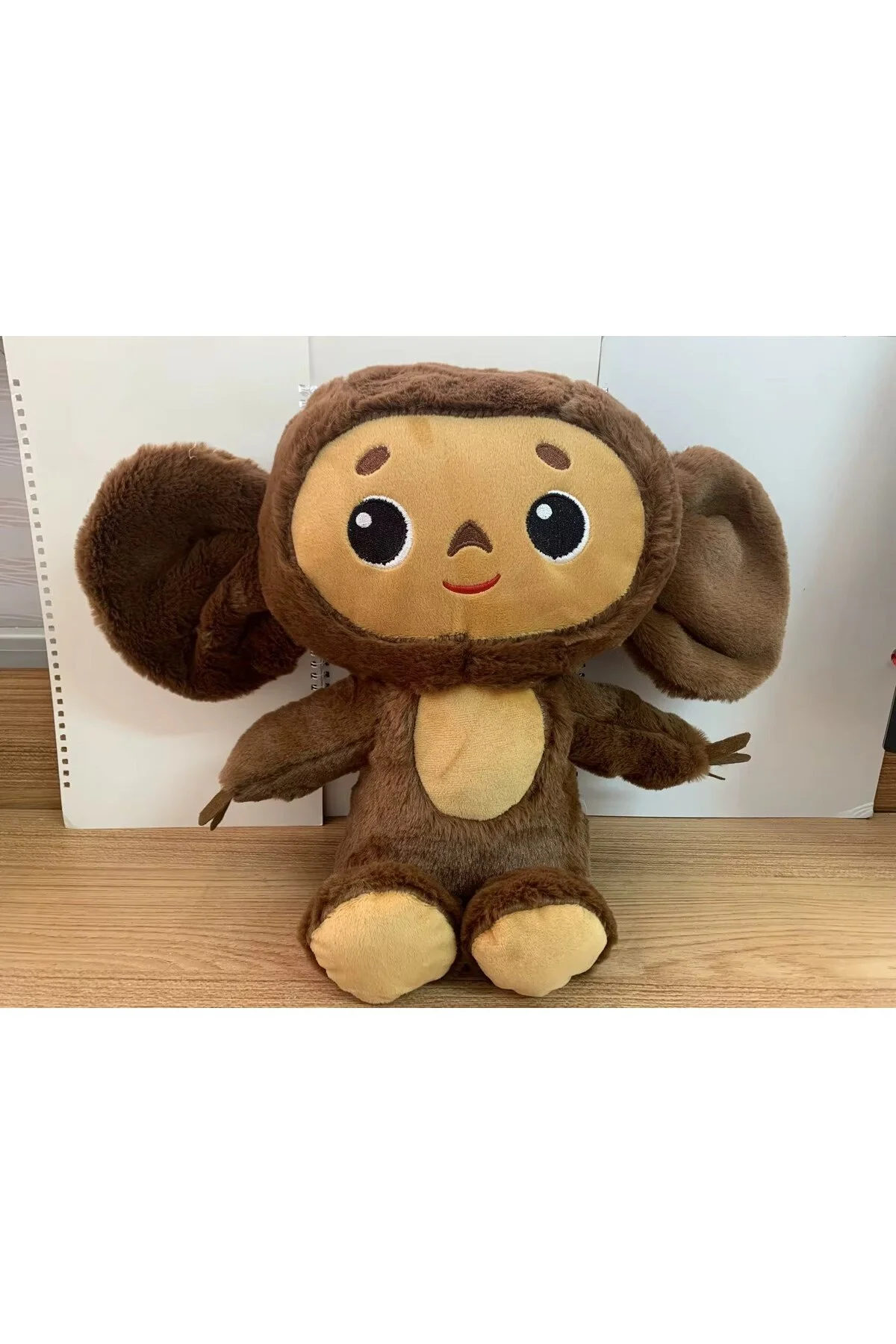 اسباب بازی های پشمی مخمل دار CHEBURASHKA SLEEPING COMPANION 35CM سری جدید انیمیشن روسی خرس عروسکی NB market