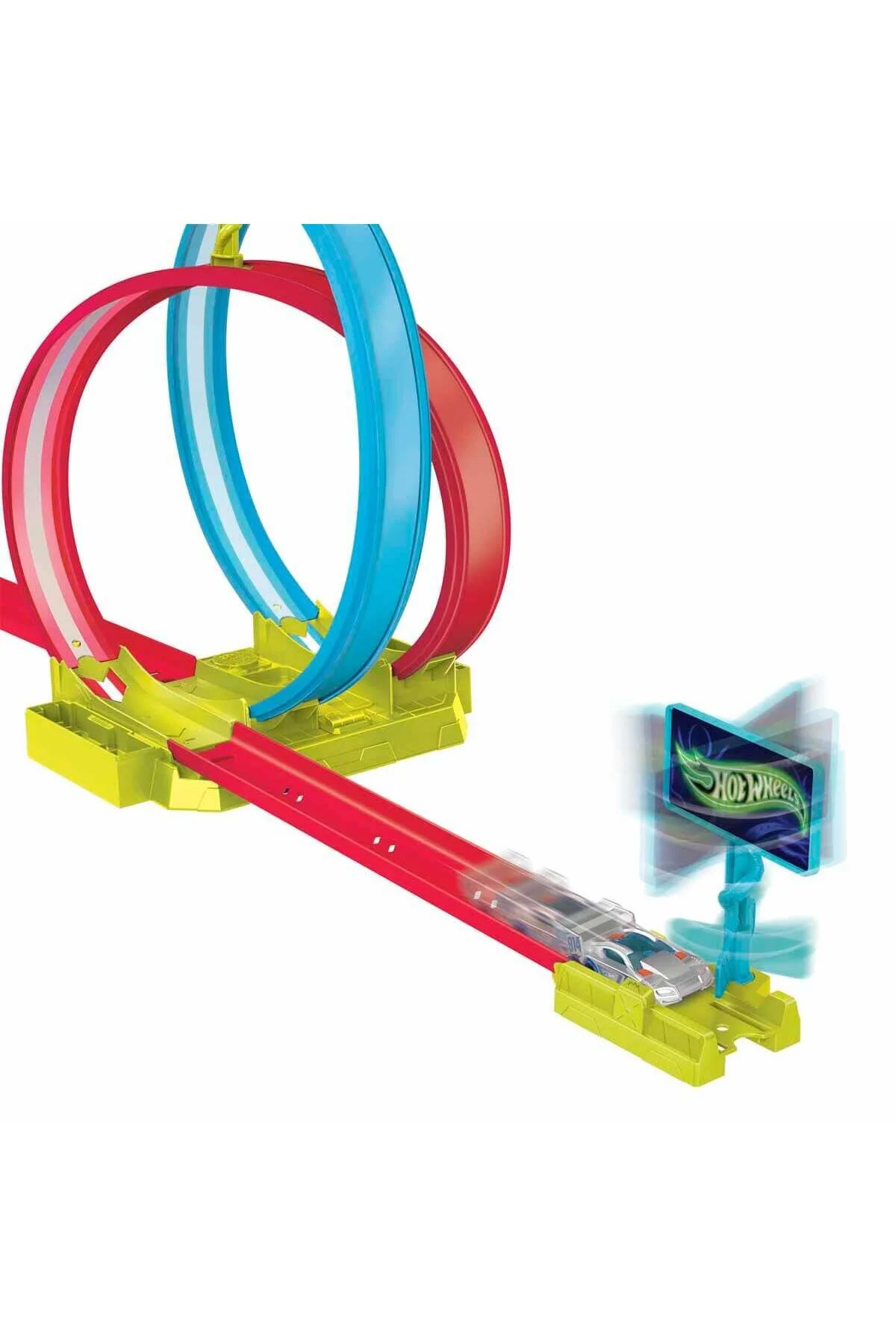 ماشین اسباب بازی ست مسابقه نئون ریس HOT WHEELS DOUBLE CIRCLE RACING HPC05 Sunman