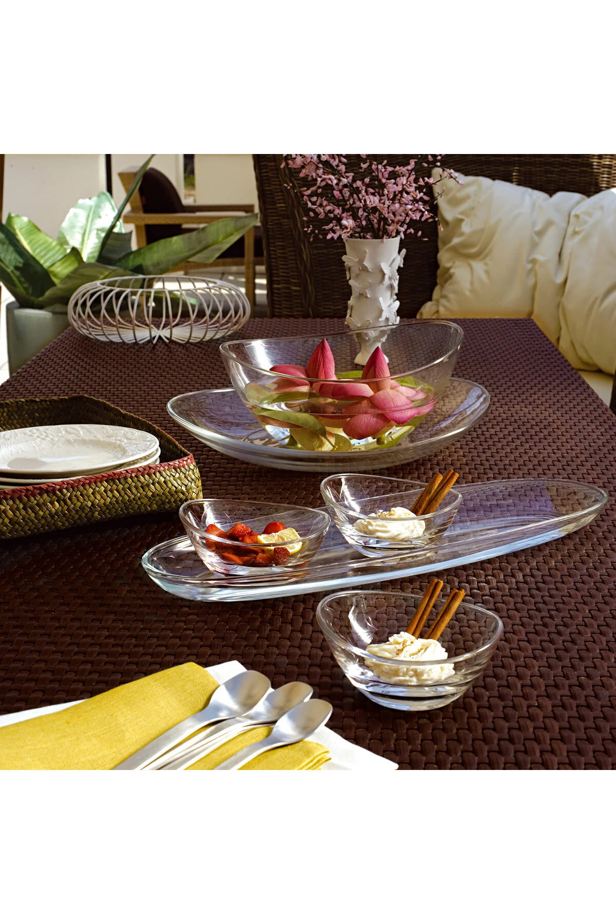 کاسه نارنجی Papaya 20 سانتی متر شیشه 8 01070055  Decorium