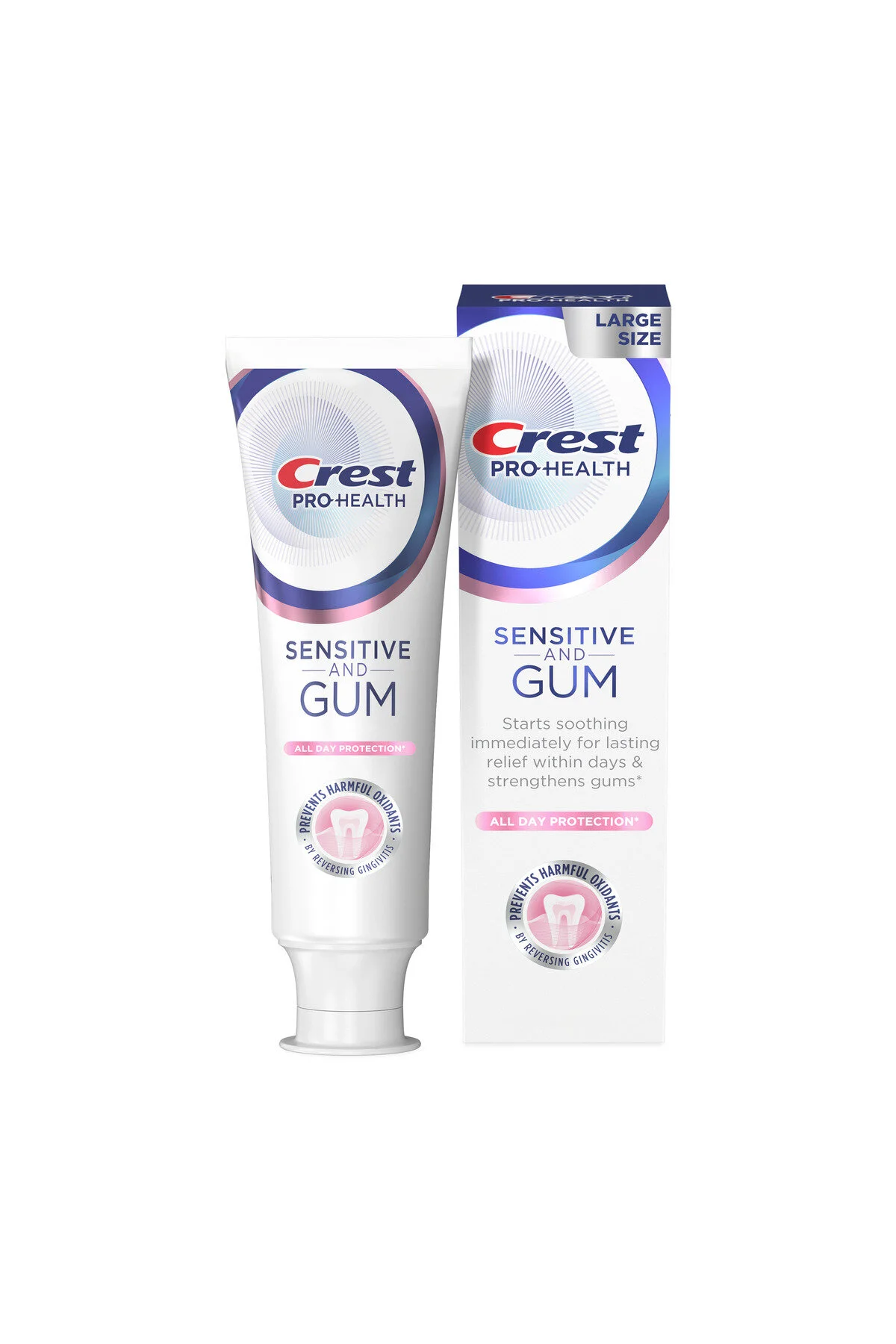 خمیر دندان PRO HEALTH SENSITIVE AND GUM PROTECTION ALL DAY 136 گرم اورجینال CREST