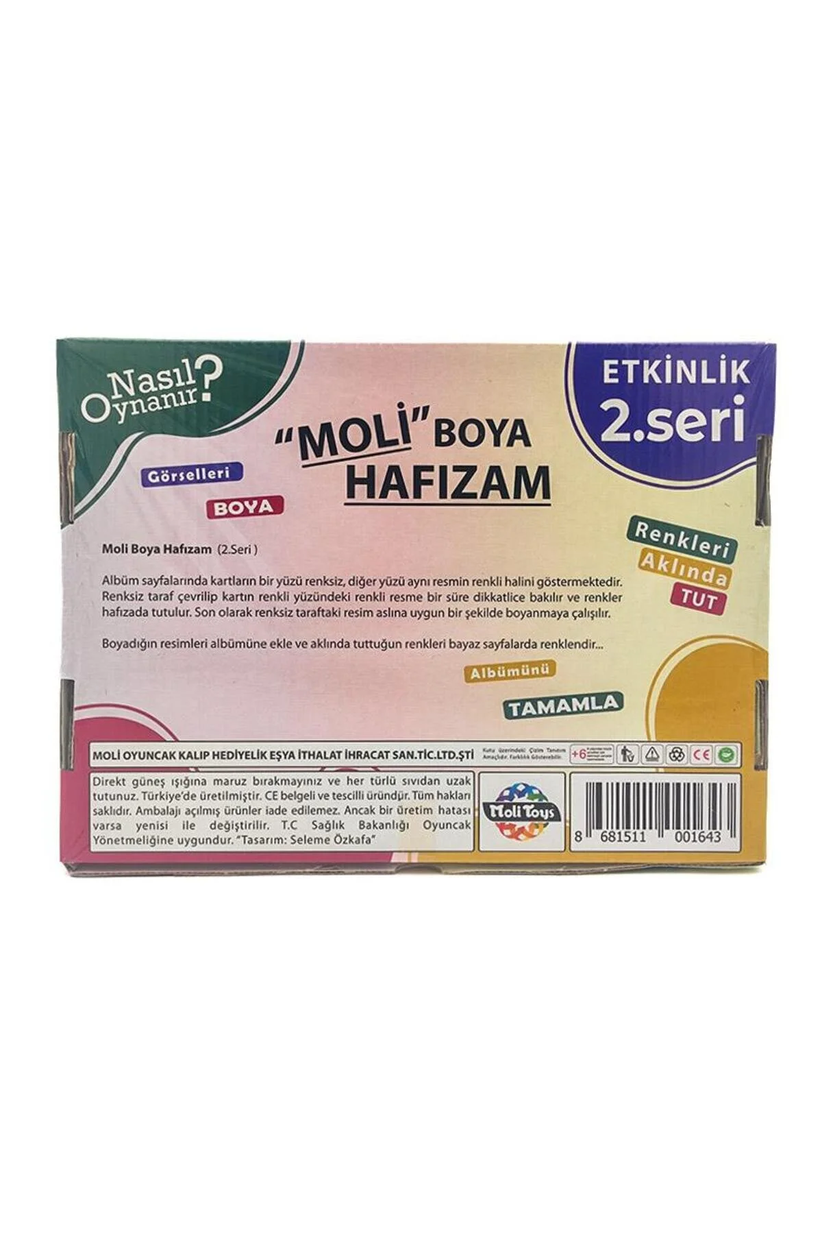 اسباب بازی های آموزشی حافظه رنگ من اورجینال Moli Toys