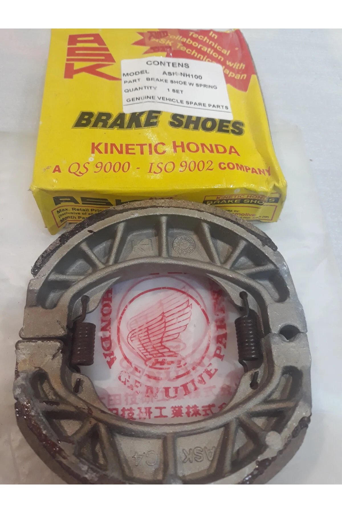 تجهیزات ترمز موتورسیکلت لنت هوندا KINETIC NH100 ORJ.ASK KH İtimat