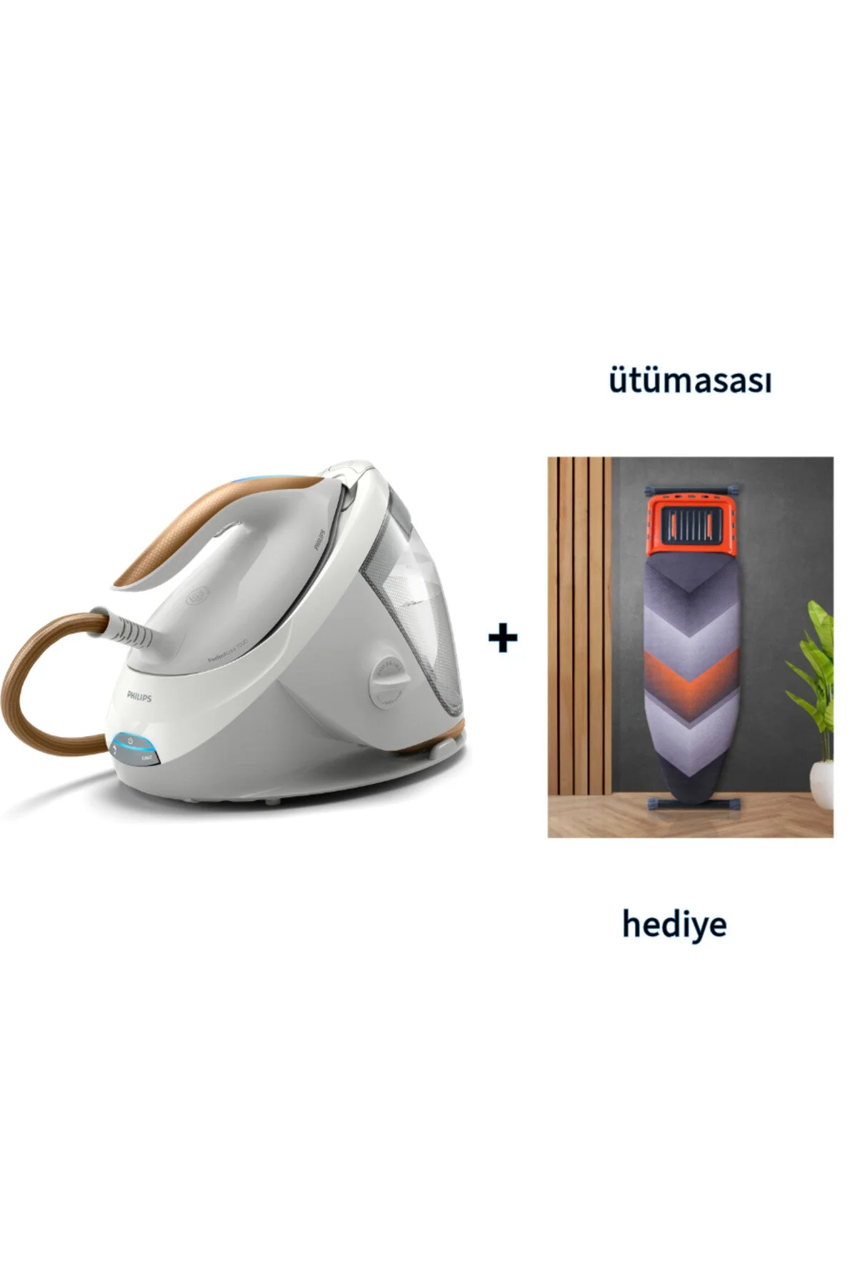 اتو مخزن بخار PERFECT CACARE STEAM BOILER 7000 SERIES SHOCK STEAMGLIDE BASE+DESK OUTING از هدیه ایالات متحده فیلیپس Philips