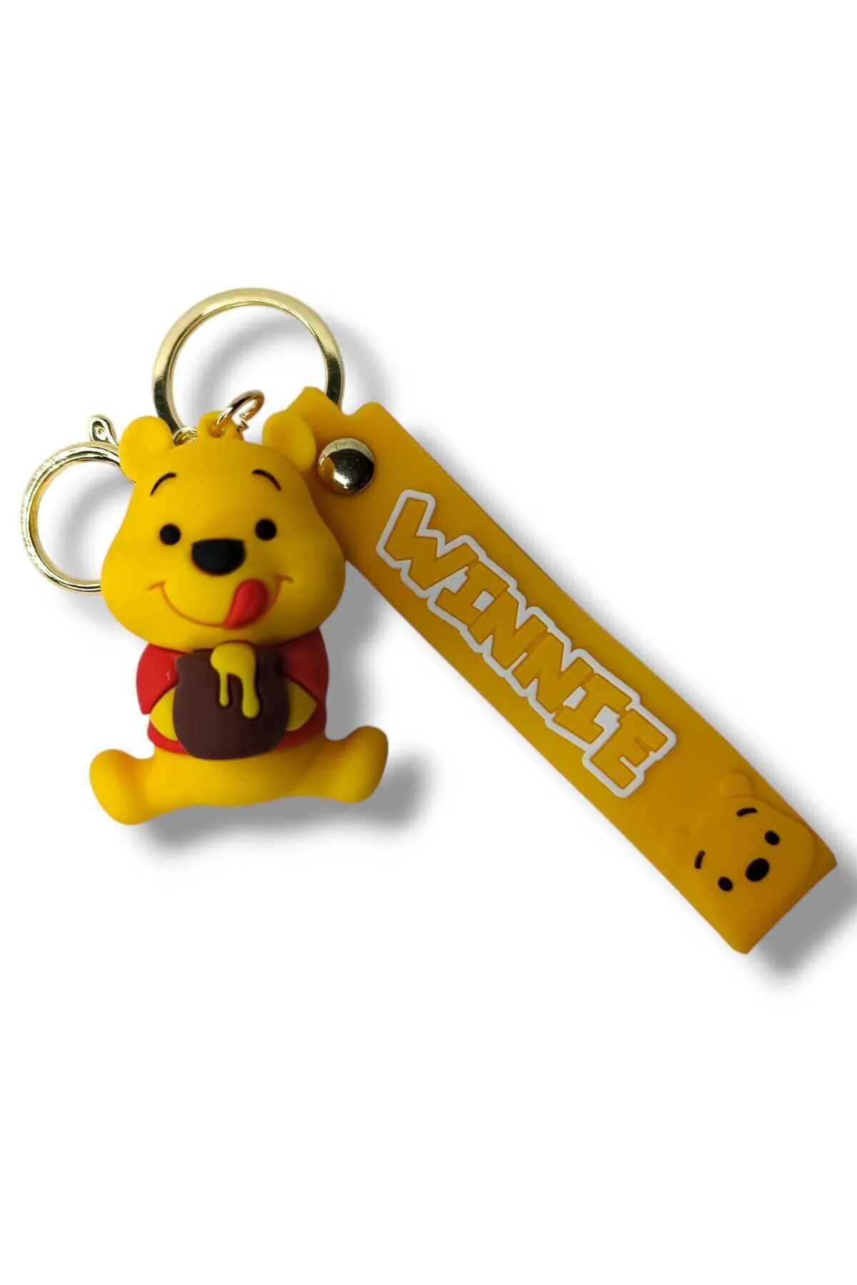 جلیقه کلید لوازم جانبی کیف و جاکلیدی بزرگ سیلیکونی سه بعدی WINNIE THE POOH سایز Tajemny