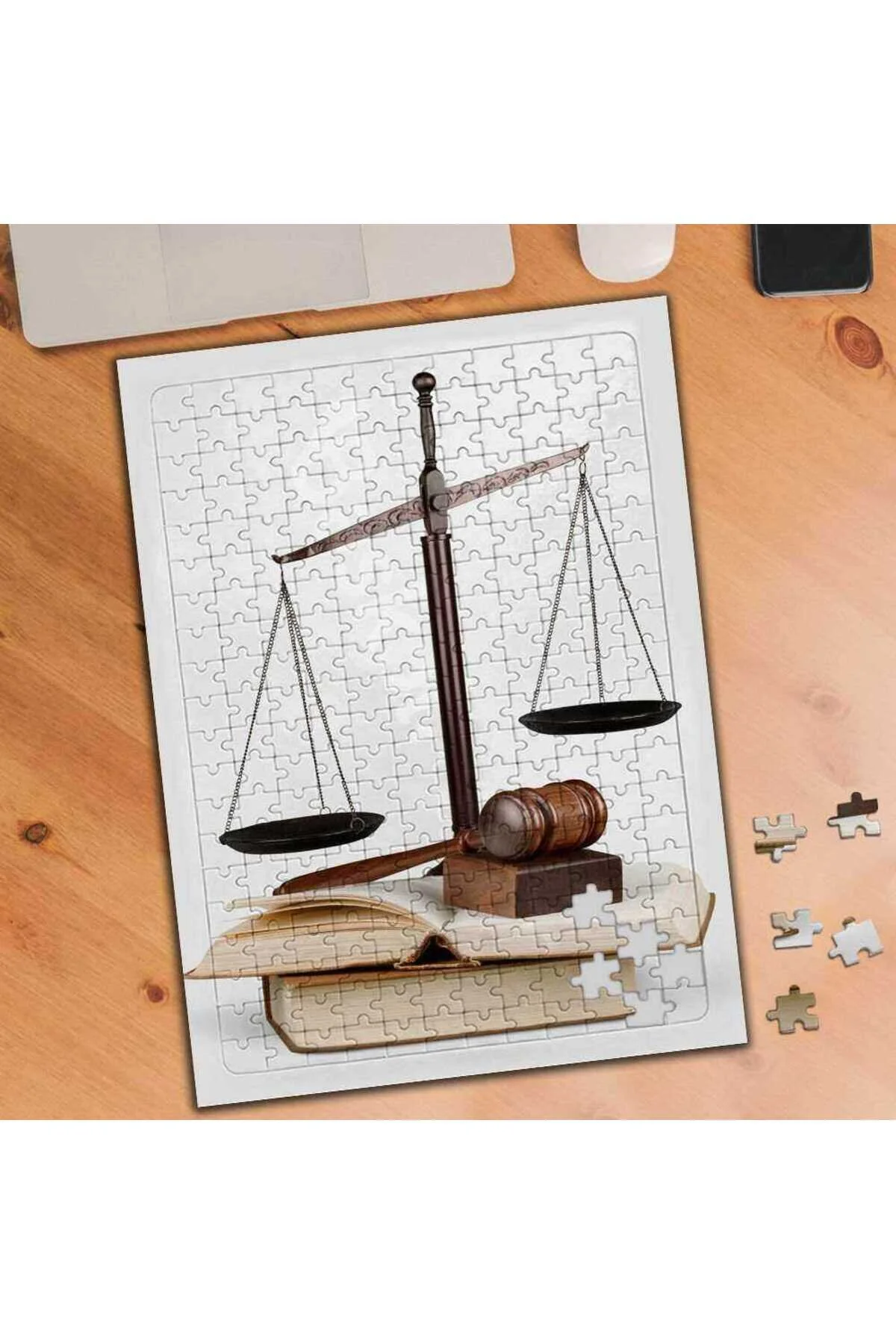 پازل میز اره منبت کاری مویی 240 تکه مقیاس عدالت 259679003 Genel Markalar