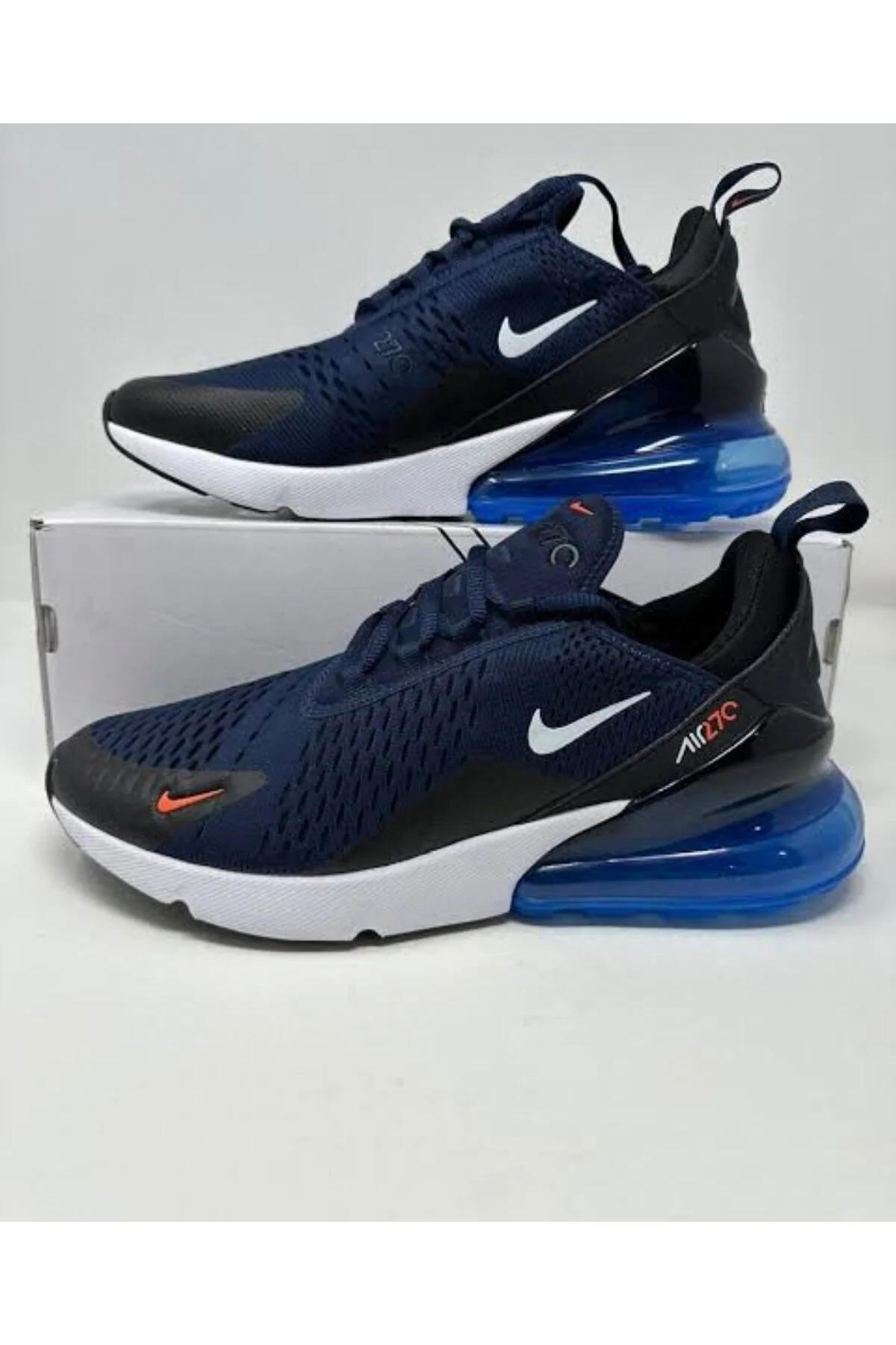 کفش تناسب اندام مردانه های سفید رنگ آبی نایک Nike