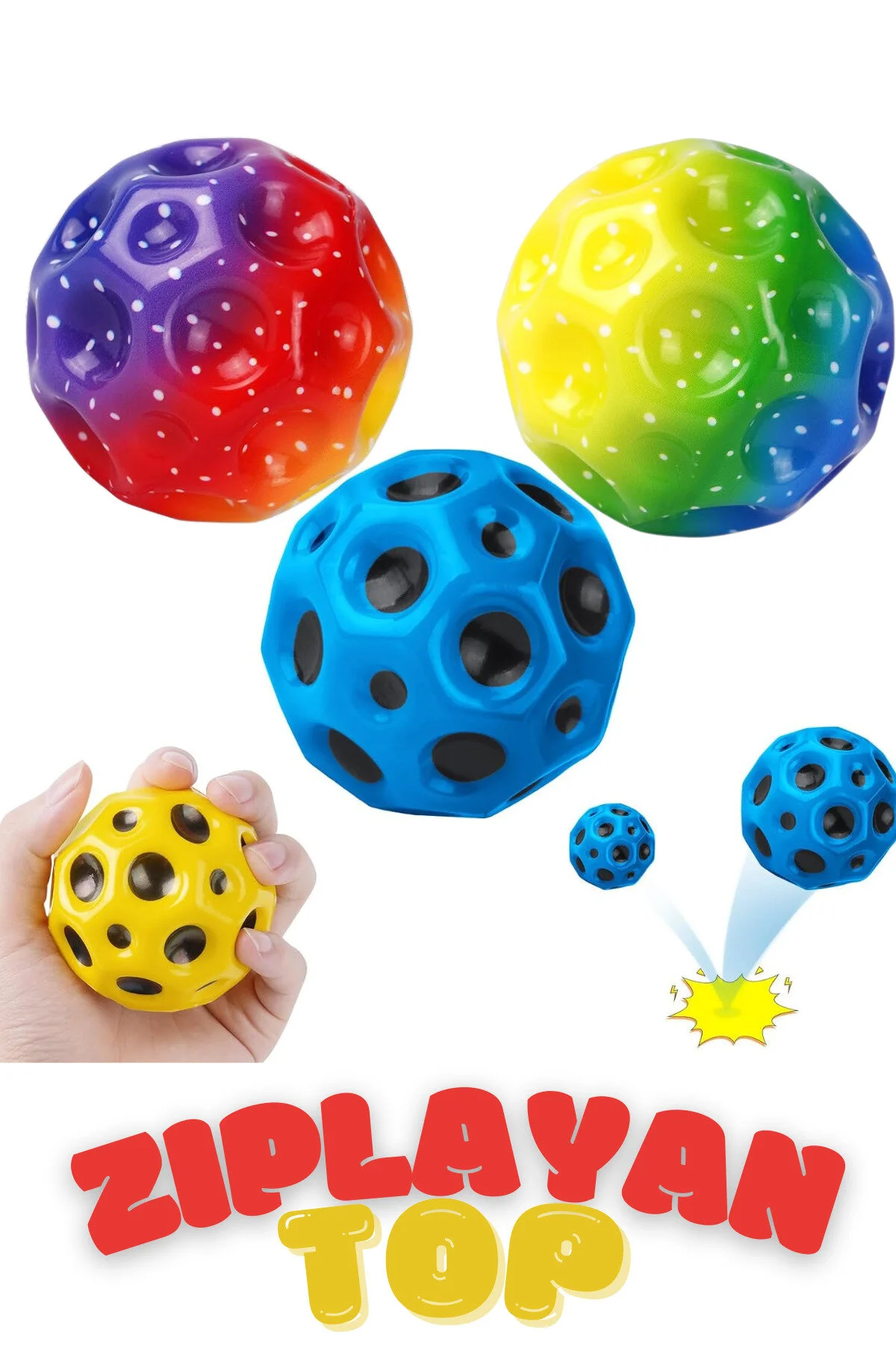 اسباب بازی های فیگور دیگر BOUNCING BALL 1 PIECE FUN BOUNCER MOON İMVULA