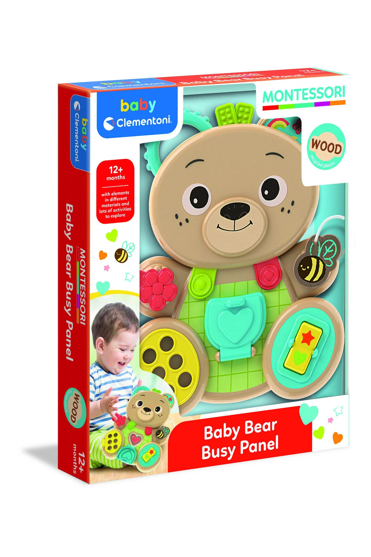 اسباب بازی های آموزشی پانل خرس MONTESSORI اورجینال Clementoni