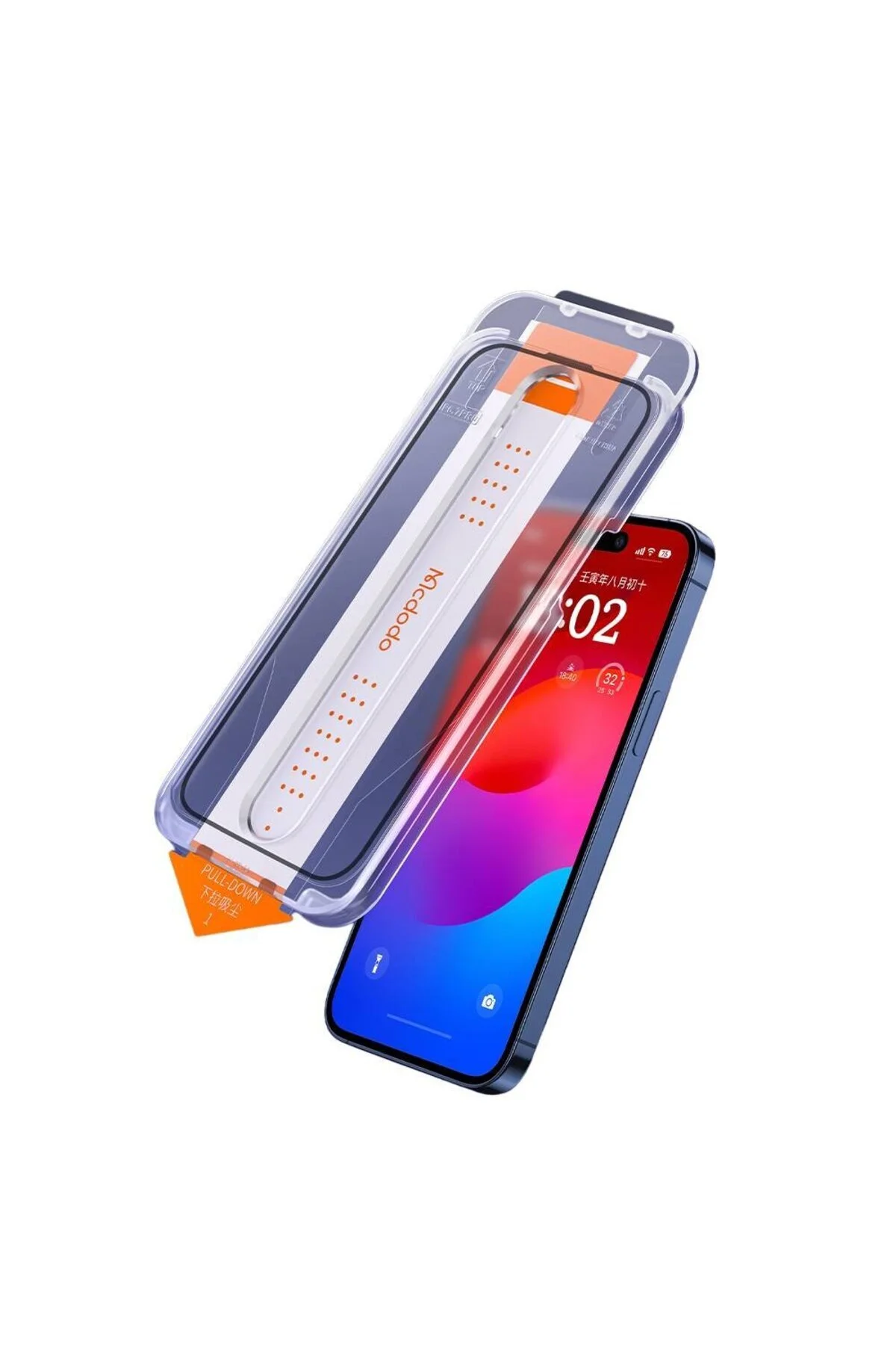 محافظ صفحه نمایش PF 5364 من؟ تلفن 15 شیشه شکستن شفاف سازگار Mcdodo