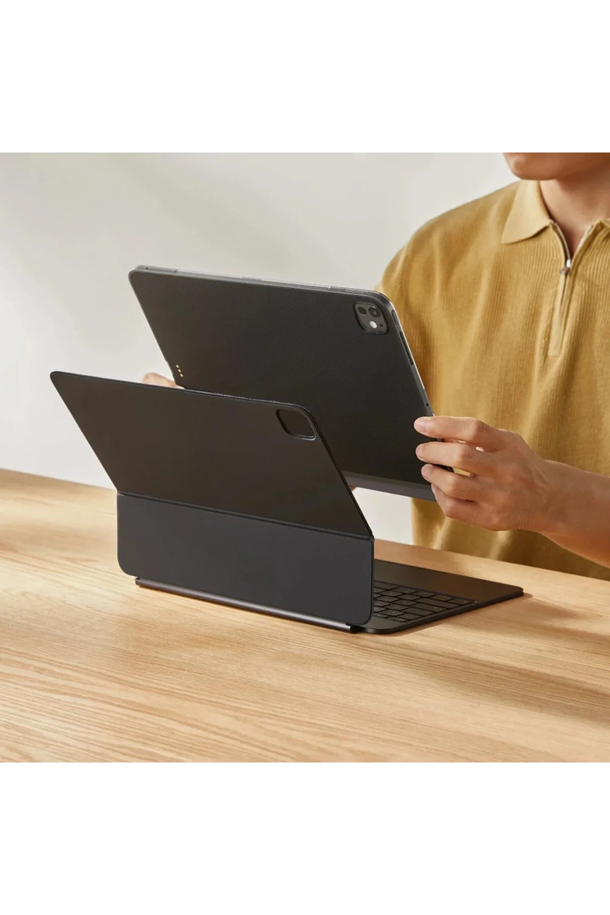 کاور تبلت IPAD PRO 13 مورد سازگار فیبر کربن PITAKA ULTRA SLIM CLASSIC SERIES BLACK PITAKA