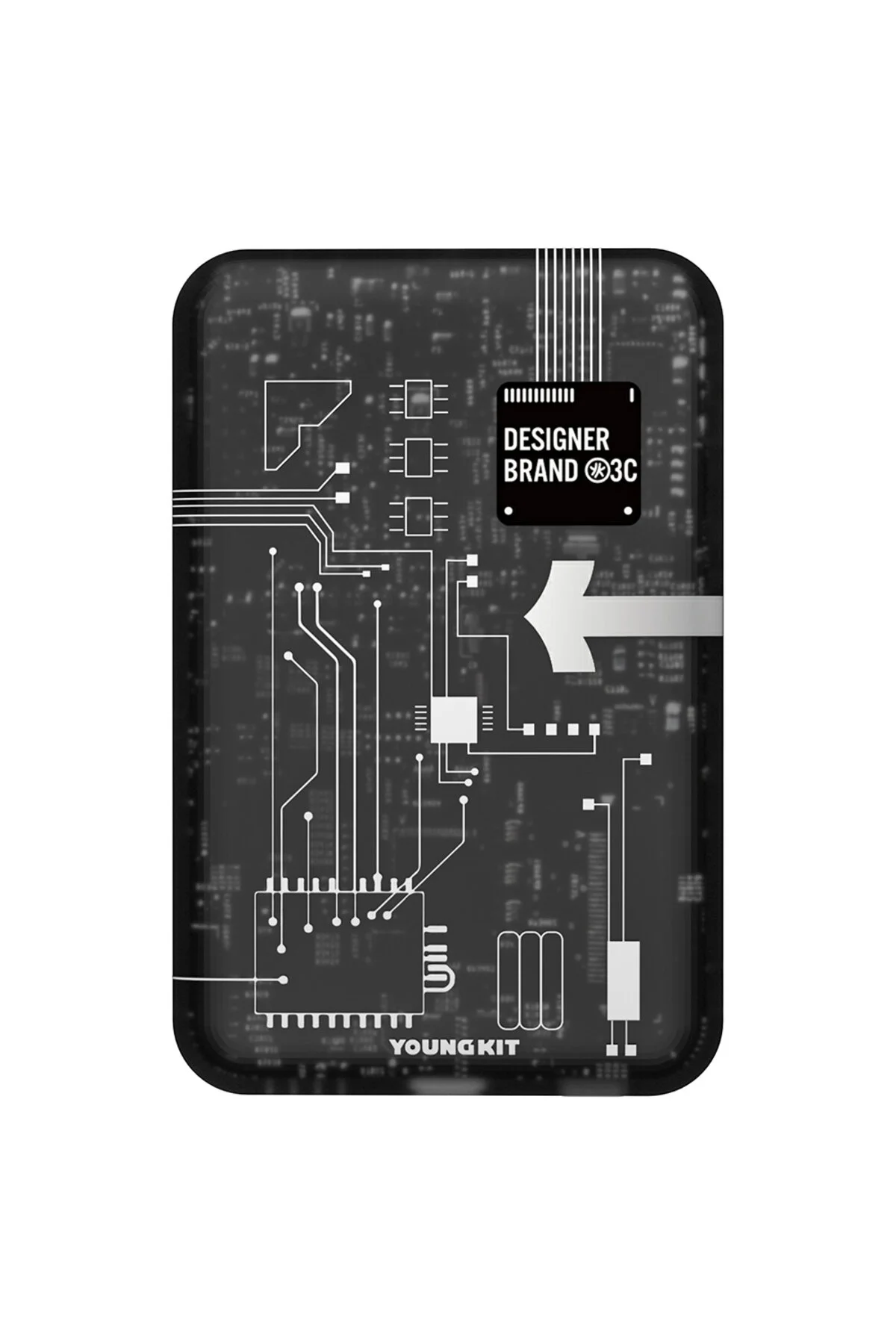 پاوربانک بی سیم شارژ سریع سری TECH 15W 5000MAH مشکی یانگ کیت Youngkit