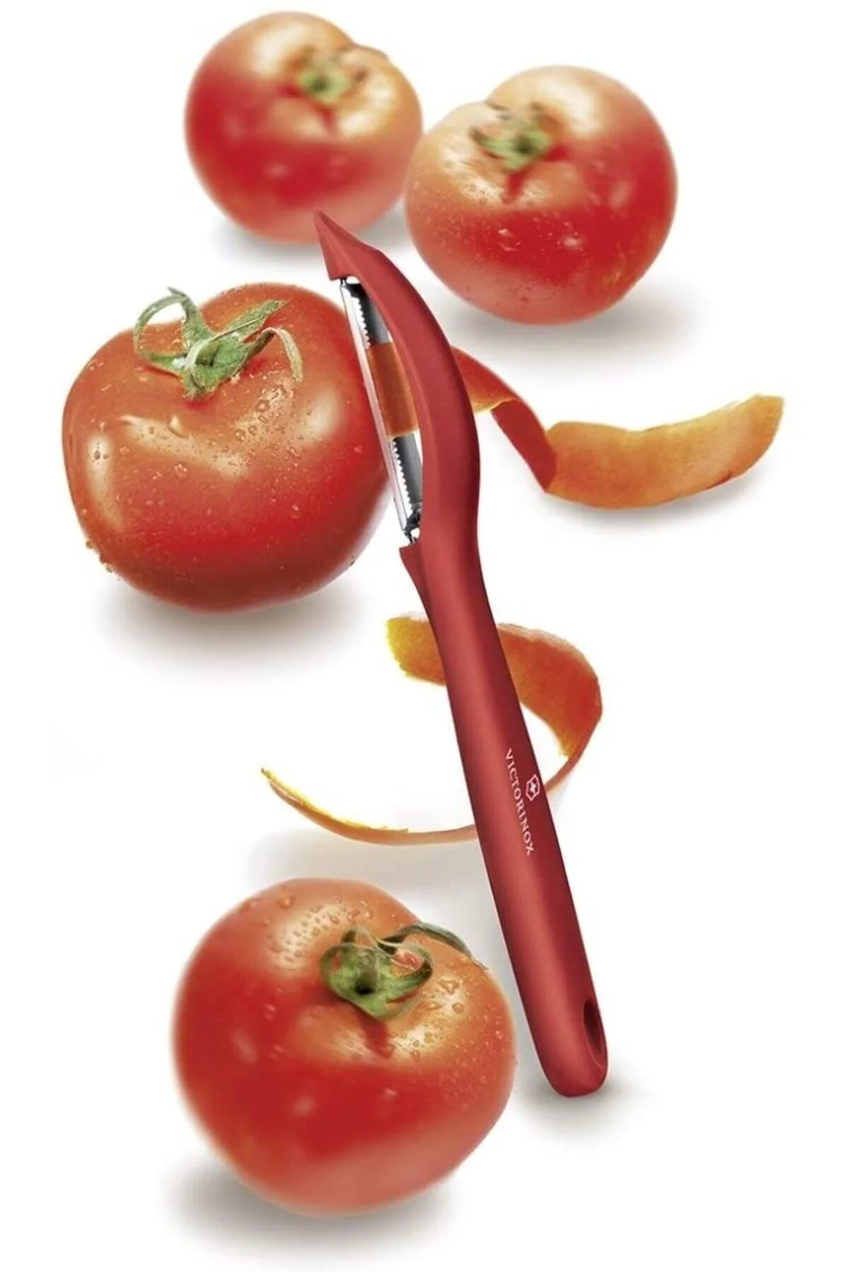 پوست‌کن قرمز پوست کن مجموعه Evrekala میوه ویکتوریانوکس لایه برداری سبزیجات مجاز Boxed Peler Red  VICTORINOX