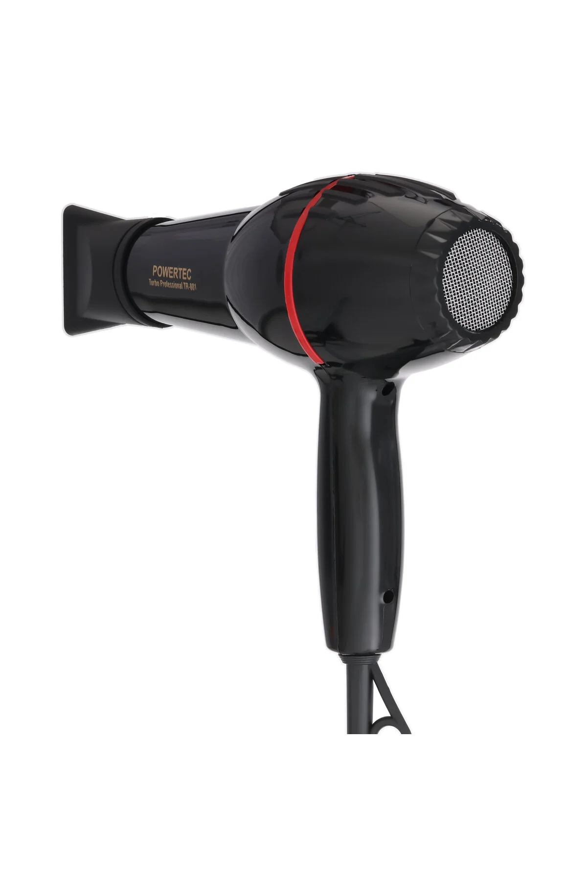 سشوار سیاه برقی Tr 801 خشک کن حرفه ای و دمنده پاورتچ Powertec