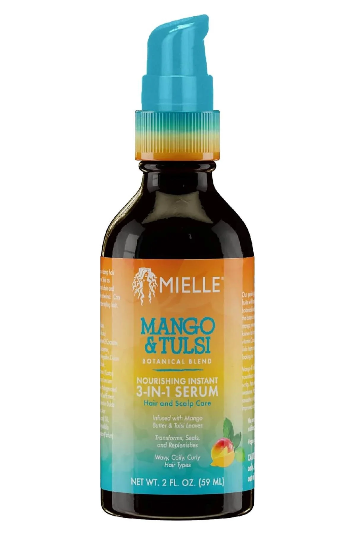 سرم و روغن مو مردانه زنانه تغذیه انبه تولی 3 در 1 59ML MIELLE