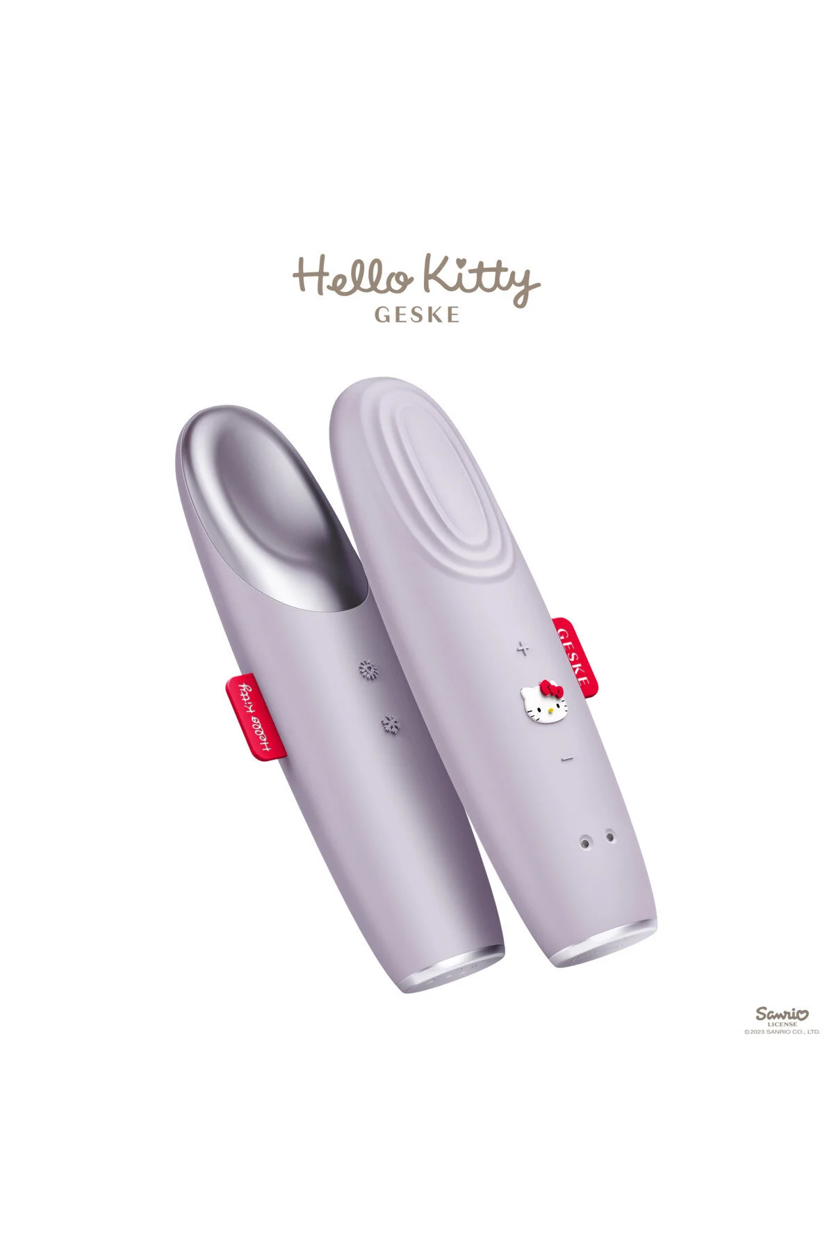ماساژور صورت بنفش Hello Kitty خنک کننده و گرم کردن دستگاه ماساژ منطقه چشم هوشمند Energizer Ener Warm & Cool geske