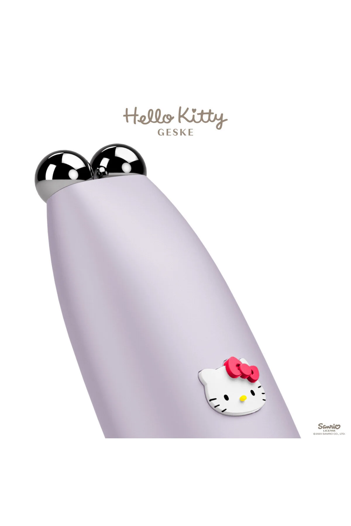 ماساژور صورت بنفش Hello Kitty Vibrating Micro Current Pen Smart قلم آسانسور ریز geske