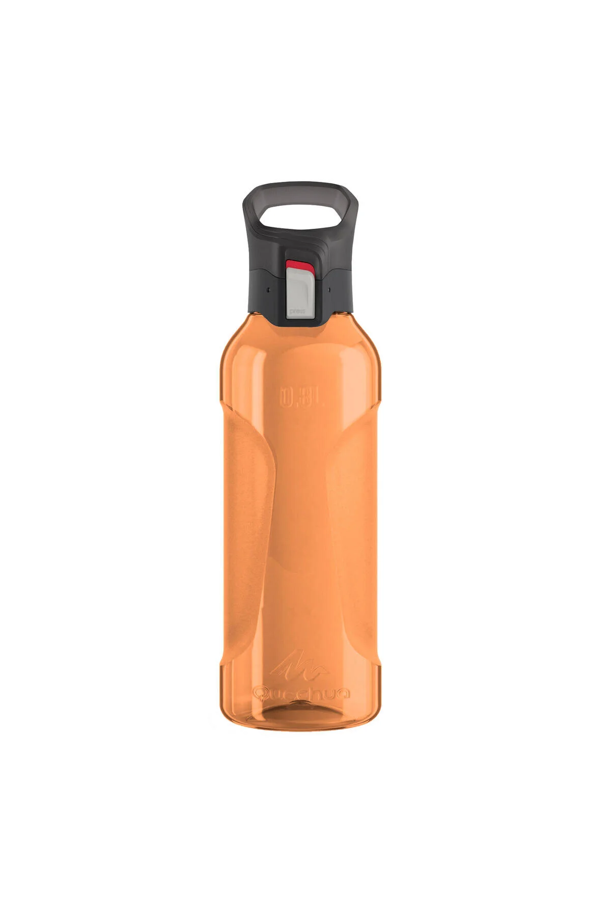 قمقمه ورزشی بطری آب در فضای باز کچوا 0.8 لیتر نارنجی ECOZEN® 500 Decathlon