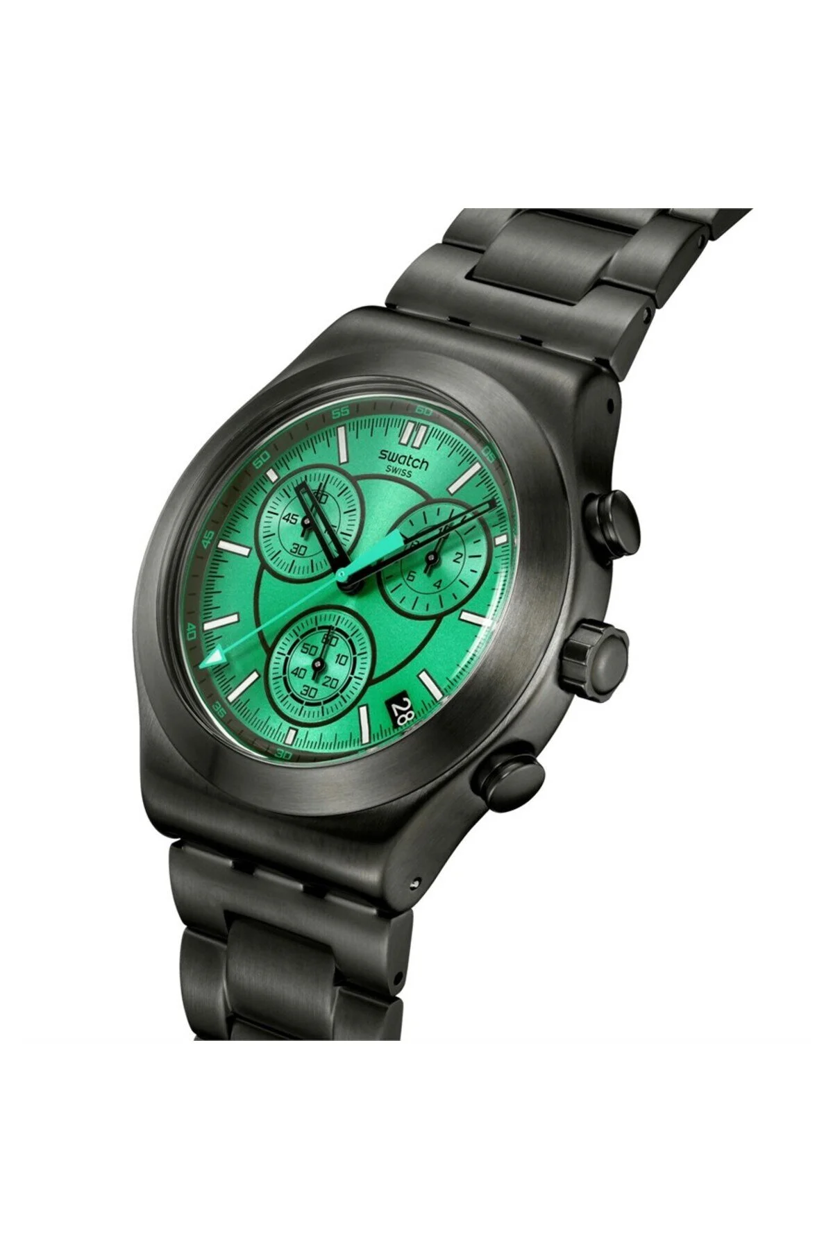 خرید ساعت مچی مردانه   مدل YVM407G Obsessively Obsidian Swatch