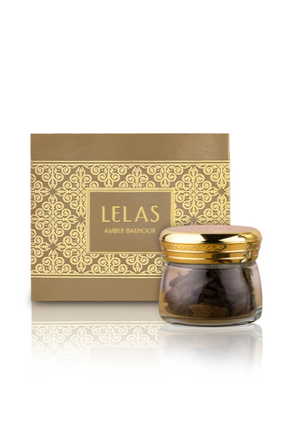 عود و اسانس‌سوز 1484 AMBER BAKHOOR ROOM BELL 35 گرم بخور Lelas