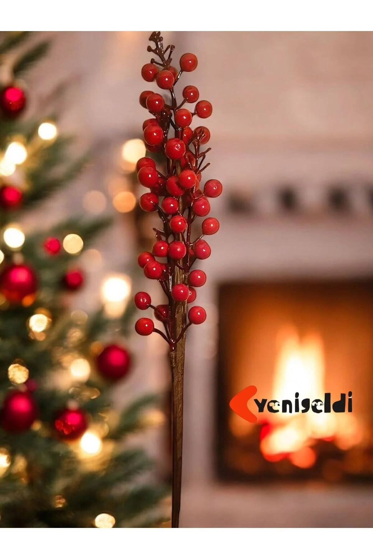 تزیینات سال نو 1 قطعه 65 سانتی متر اندازه بزرگ دست ساز KOKINA تزئین کریسمس T1161 Yenigeldi