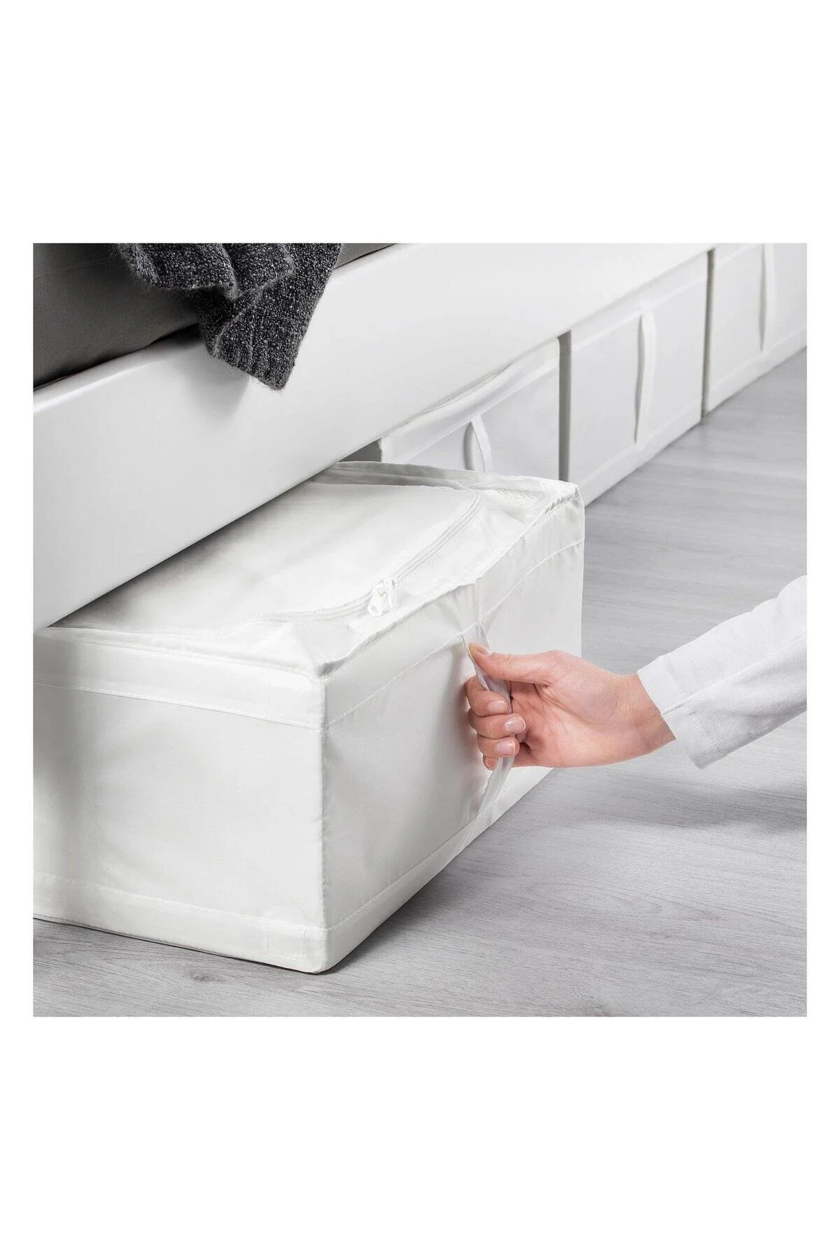 کیسه لباس هورچ سفید سانتی متر زیر تختخواب بالش ورق کتانی جعبه ذخیره IKEA