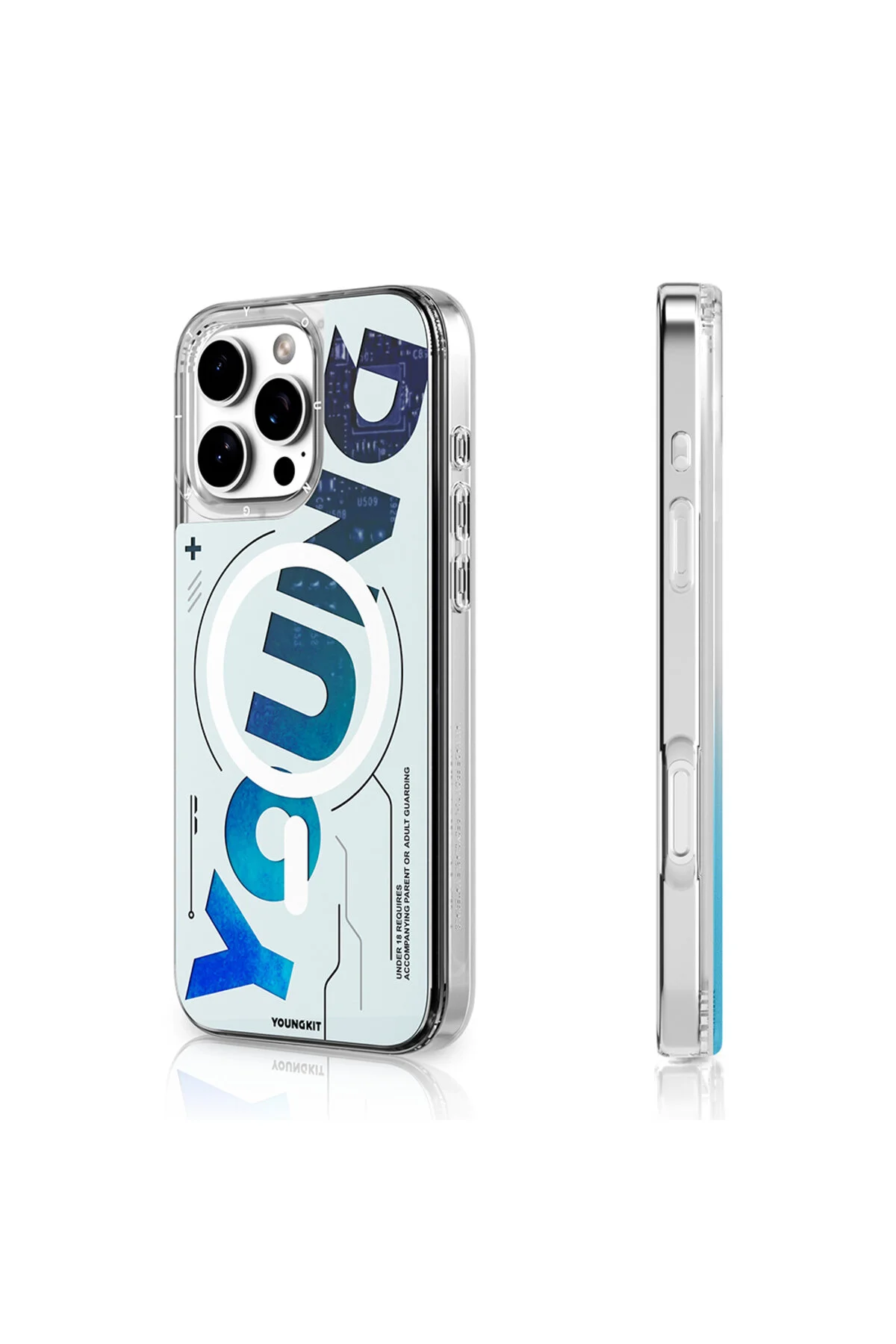 قاب آیفون 16 پرو Youngkit Future Streamer سری آبی Youngkit
