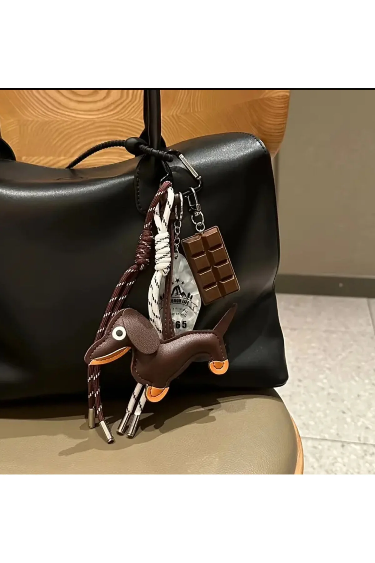 جلیقه کلید لوازم جانبی کیف CHARM ANIMAL DOG FIGURE BROWN Zess store