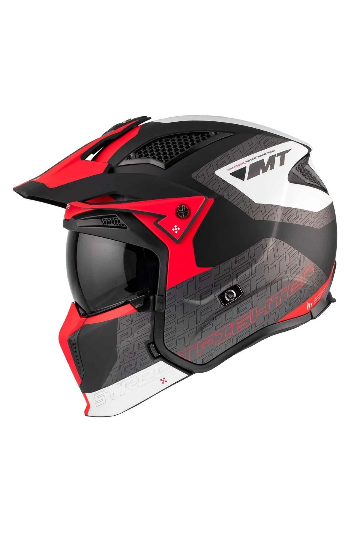 کلاه کاسکت موتورسیکلت سفید ایمنی OPEN STREETFIGHTER SV TOTEM B15 MT