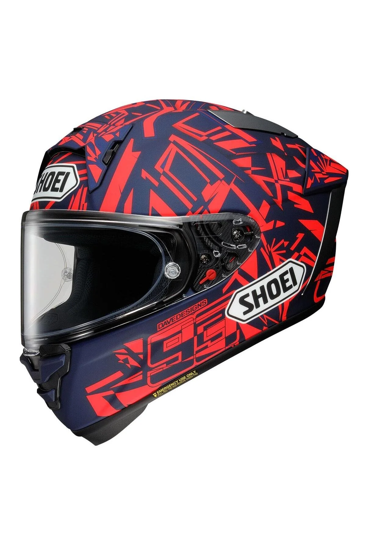 کلاه کاسکت X Spirit Pro Marquez Dazzle کلاه ایمنی موتور سیکلت بسته شویی Shoei