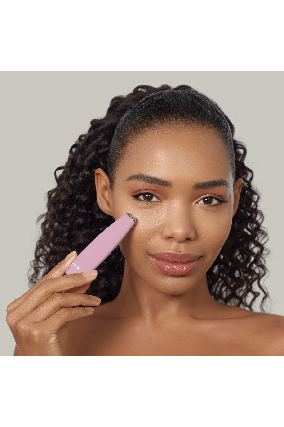 دستگاه مراقبت پوست صورتی Smartappguided ™ Microcurrent Face Lift Pen 6 در 1 geske