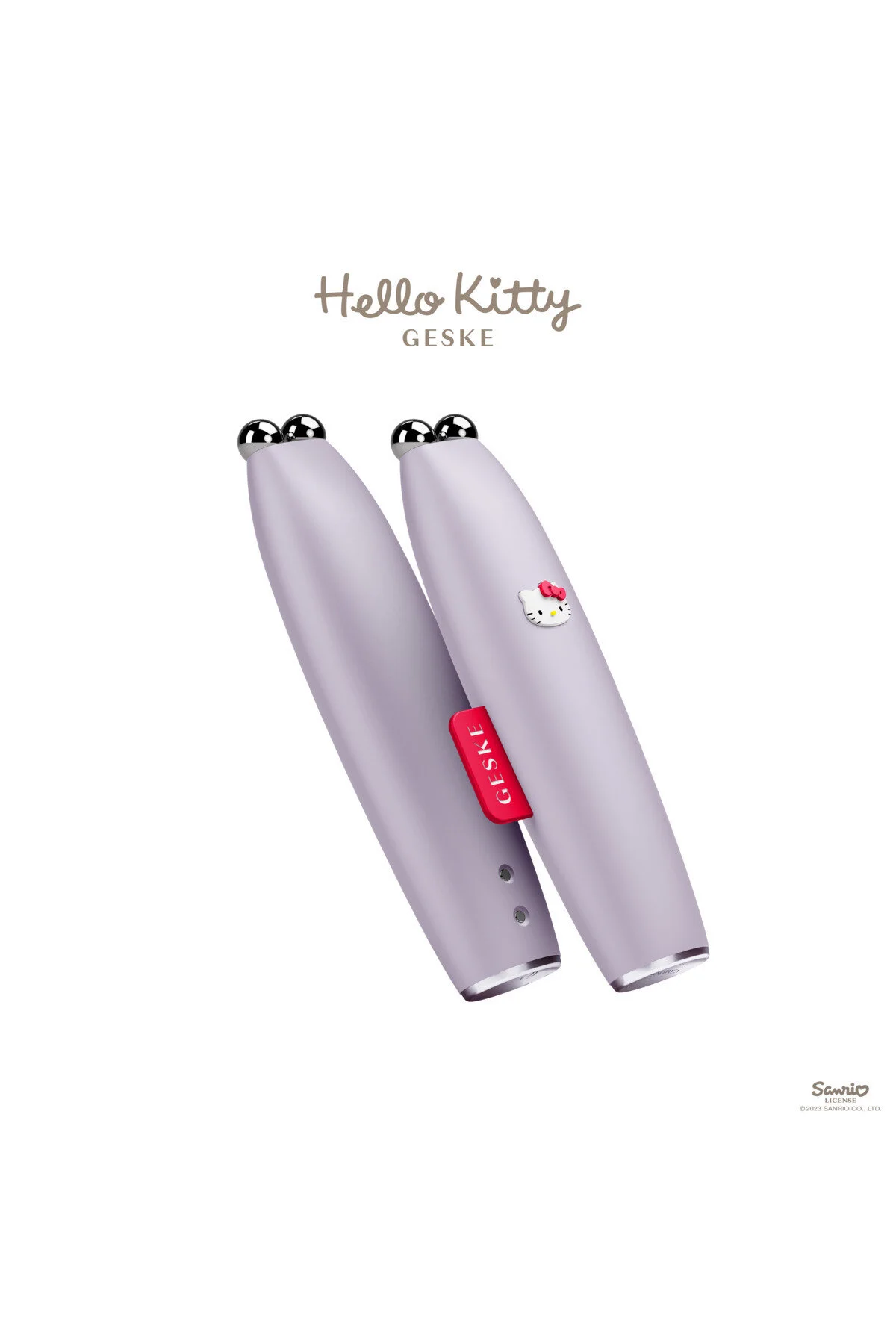 ماساژور صورت بنفش Hello Kitty Vibrating Micro Current Pen Smart قلم آسانسور ریز geske