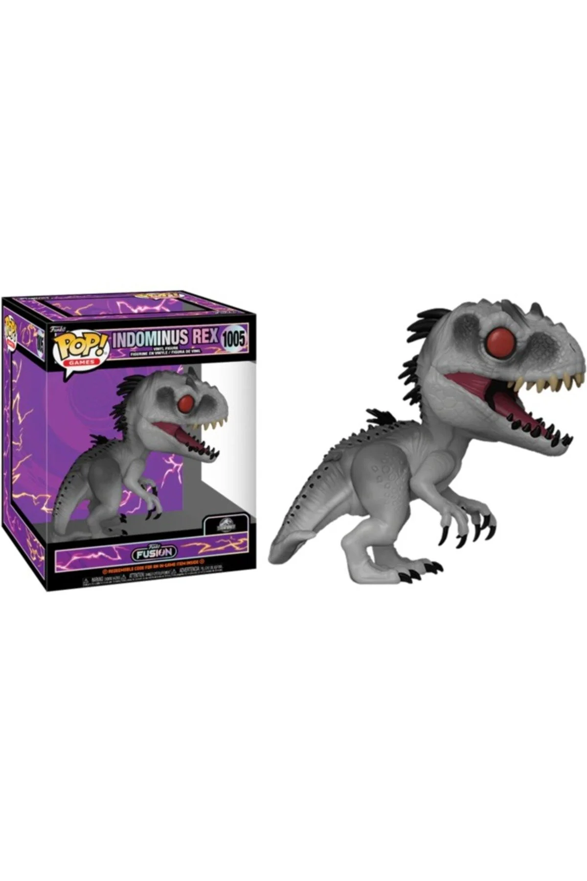 فیگور سوپر پاپ! بازی: FUNKO FUSION INDOMINUS REX و CHASE VINYL FIGURES Funko
