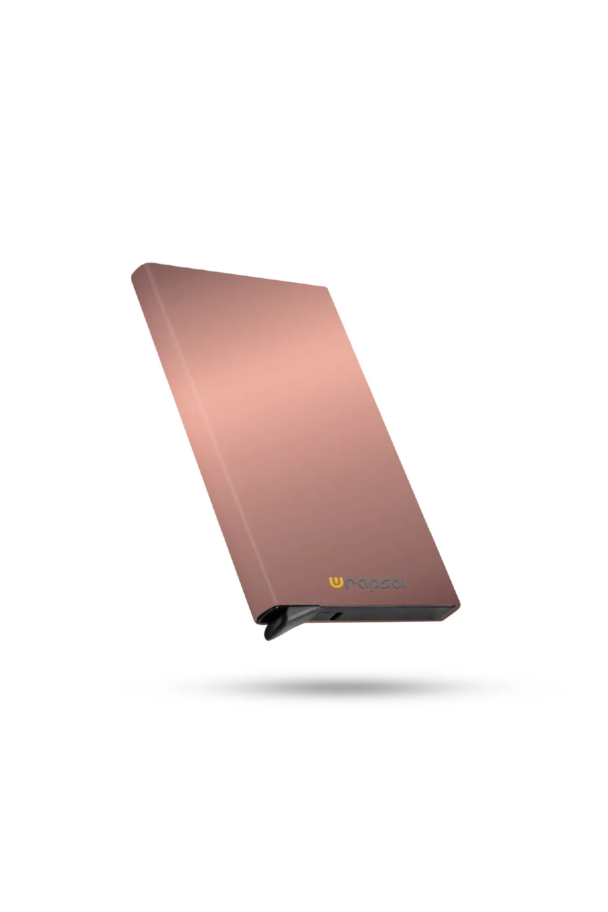 کارت دار صورتی مردانه و زنانه مکانیسم مقدس RFID محافظت شده آلومینیوم اتوماتیک اعتباری رنگ MATT ROSEGOLD رپ‌سول Wrapsol