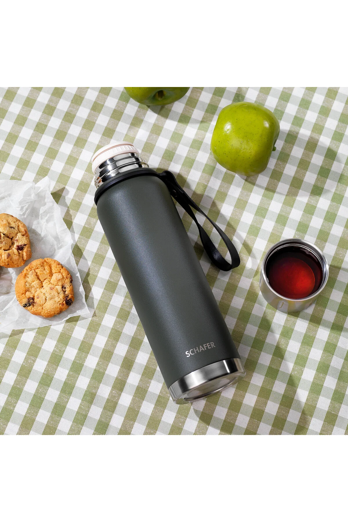 فلاسک ترمینال استیل 1 L سبز Schafer