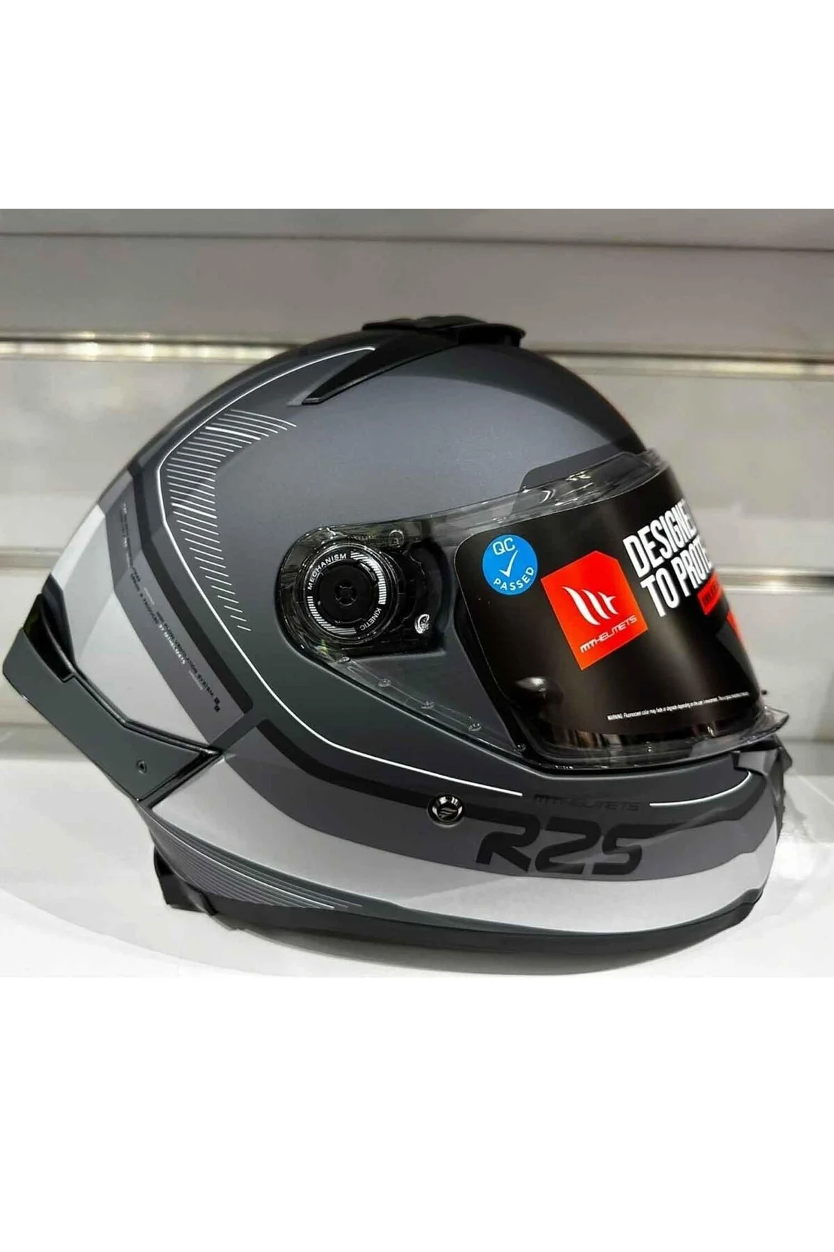 کلاه کاسکت موتورسیکلت مشکی THUNDER 4 SV R25 C2 ایمنی FLOW FACE MOTOCIET MT