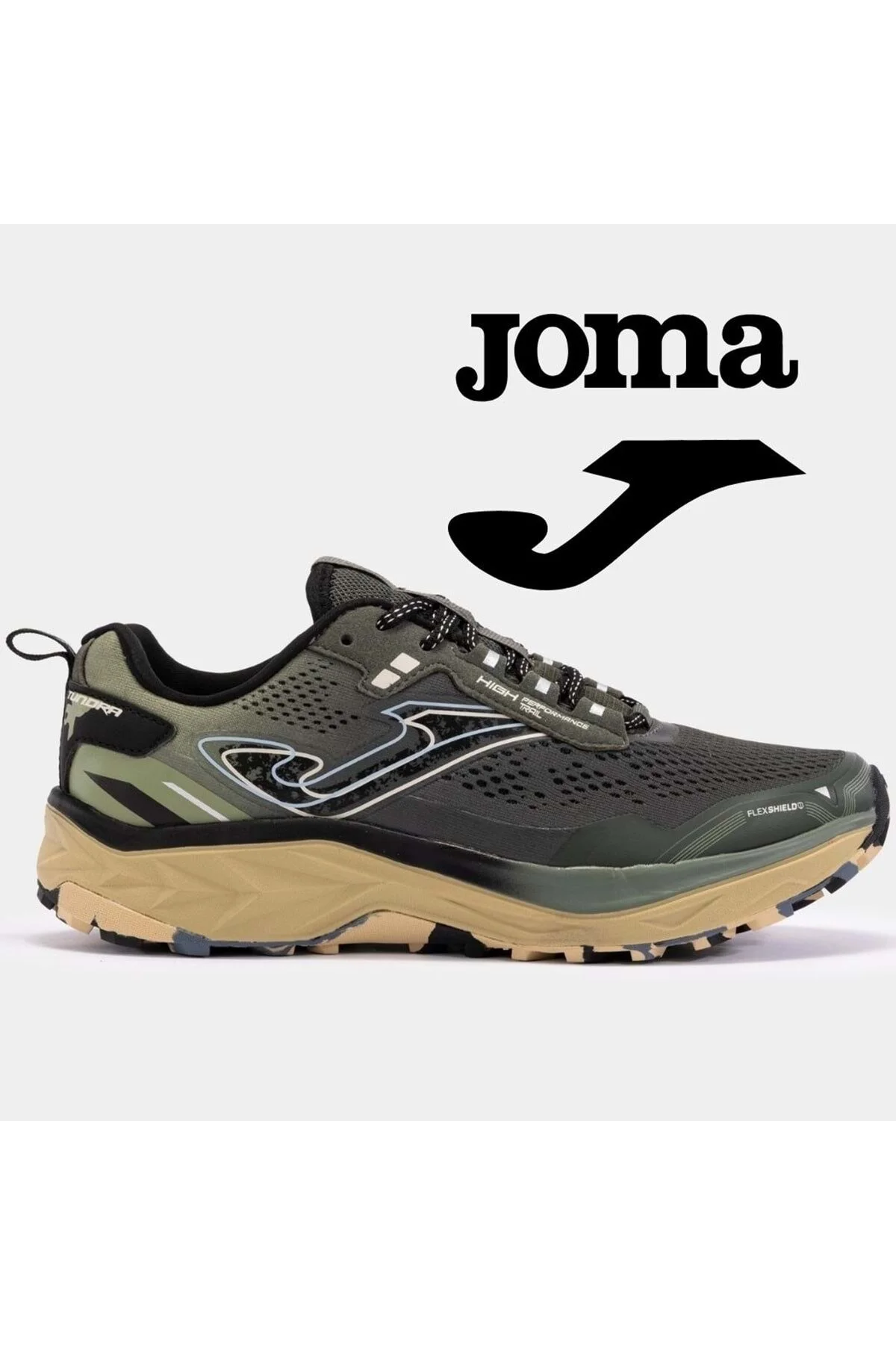 اسنیکر سبز مردانه پیاده روی کفش و در حال رانینگ های ورزشی خاکی Joma