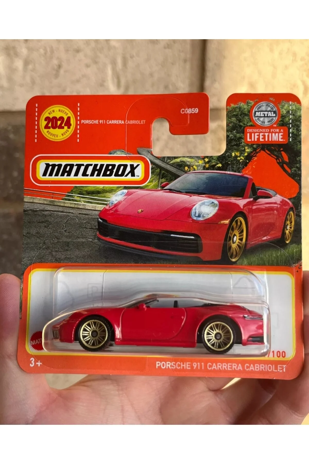ماشین اسباب بازی MATCHBOX 2024 PORSCHE 911 CARRERA CABRIOLET TOY MODEL COLLECTION هات ویلز اورجینال HOT WHEELS