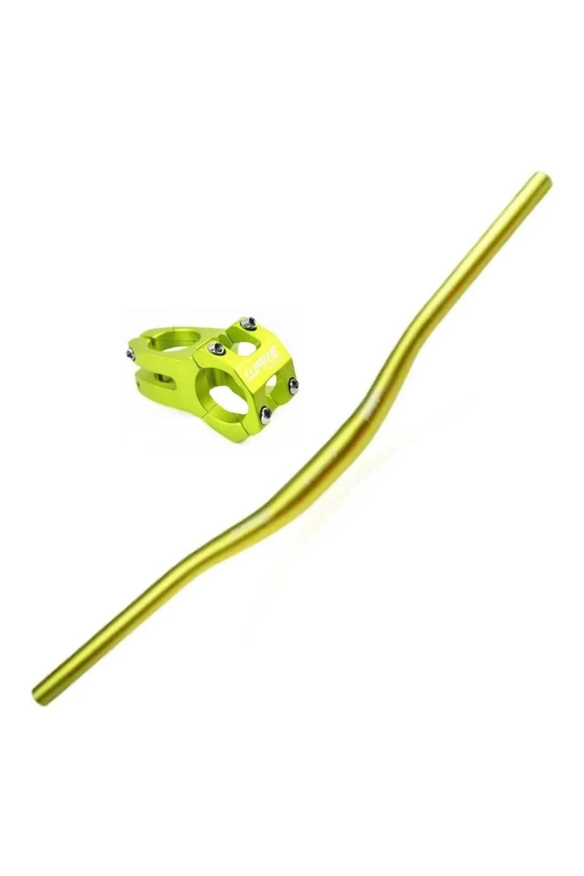 لوازم جانبی دوچرخه WAKE 78CM HANDLEBAR+SOUNDBAR تنگه مجموعه SET رنگارنگ دسته سبز motosergen