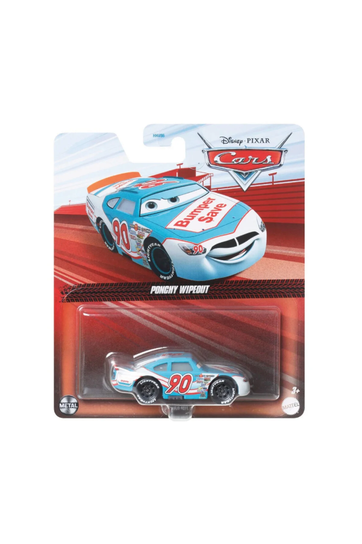 مدل خودرو DISNEY CARS MOVIE 1 55 SCALE SINGLE CHARACTER VEHICLES GKB38 PONCHY WIPEOUT اورجینال DİSNEY