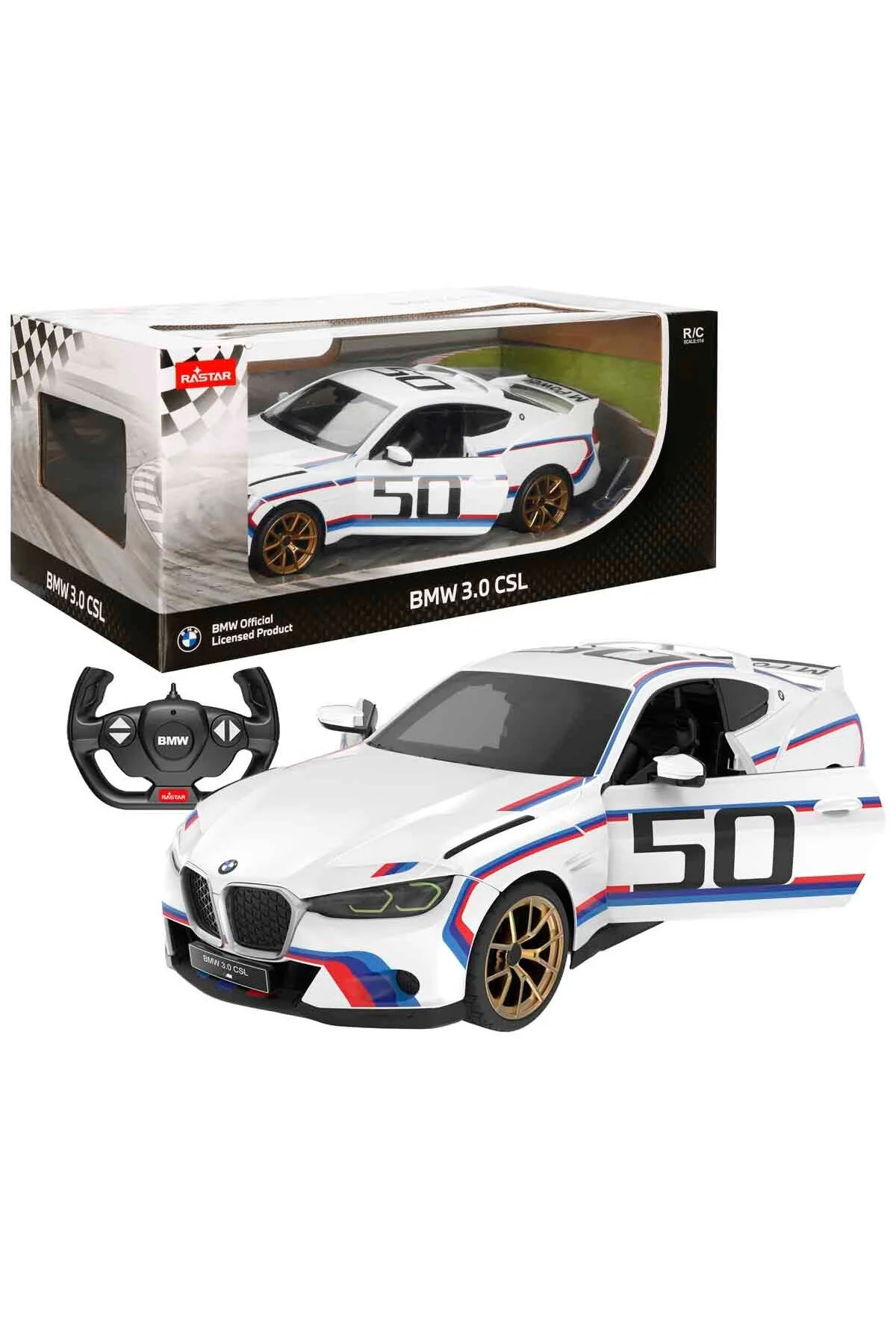 خودروی کنترل از راه دور RASTAR 1 14 F BMW 3.0 CSL 2.4GHZ ماشین شده TOYFEST